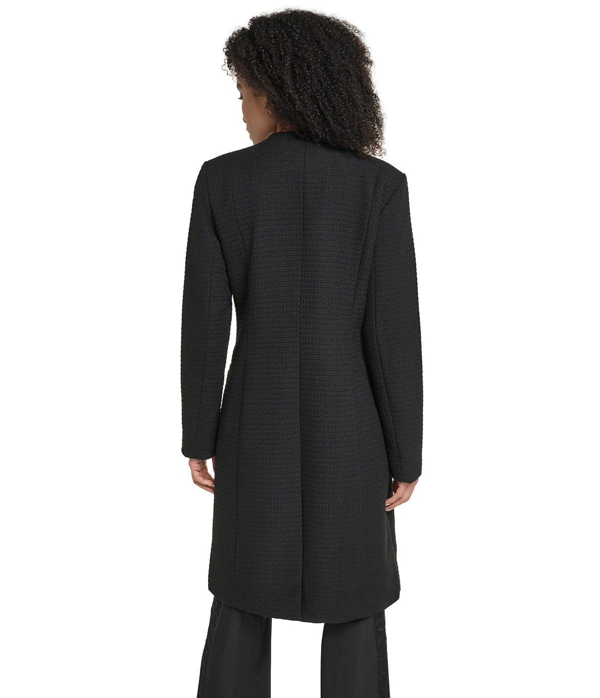TWEED COLLARLESS JACKET VIEW 3