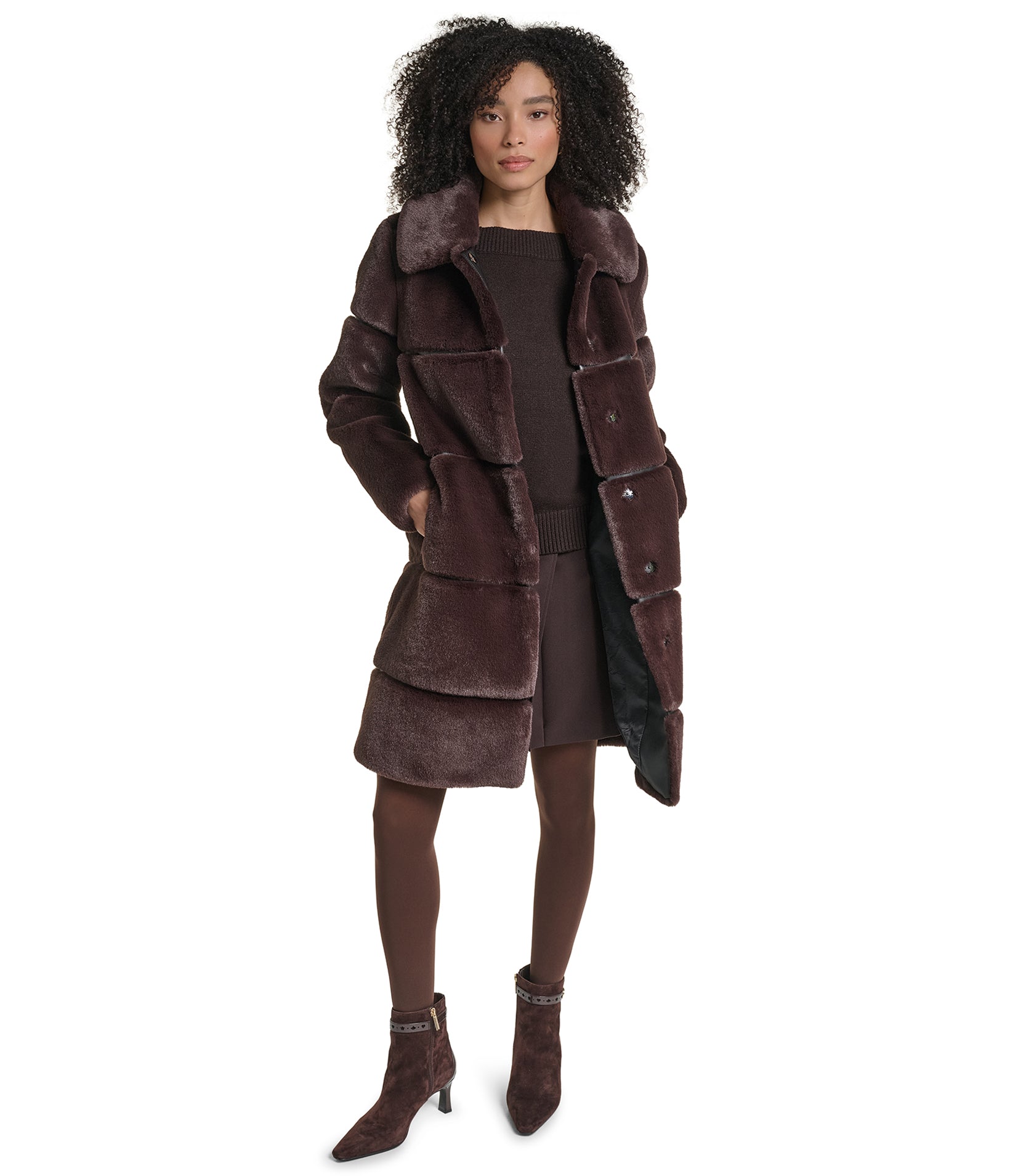 FAUX MINK COAT VIEW 6