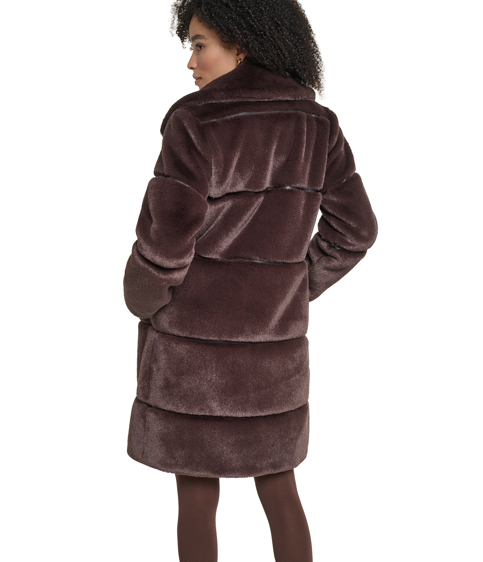 FAUX MINK COAT VIEW 3