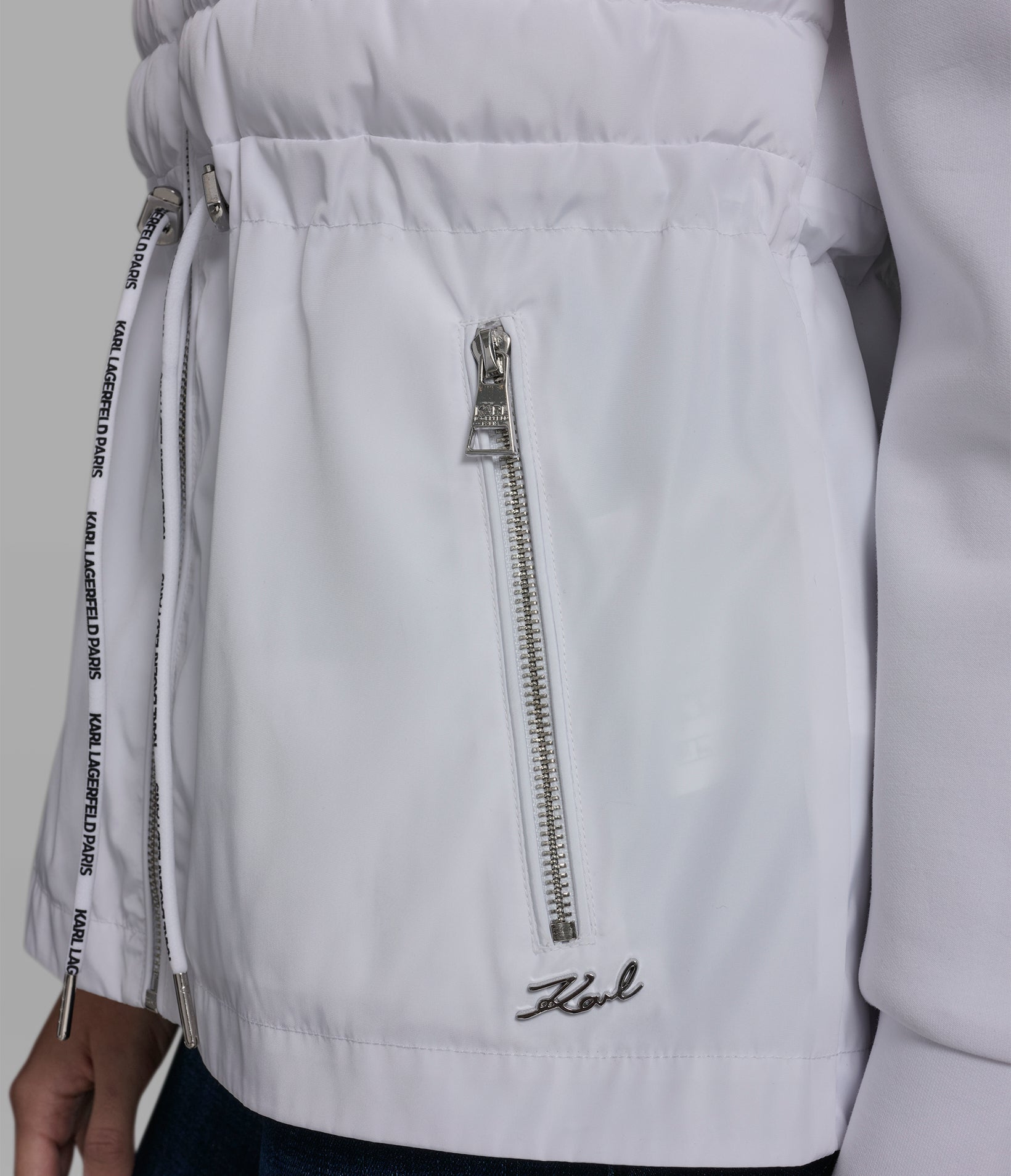 MIXED MEDIA QUILTED JACKET VIEW 7 | Jackets & Coats