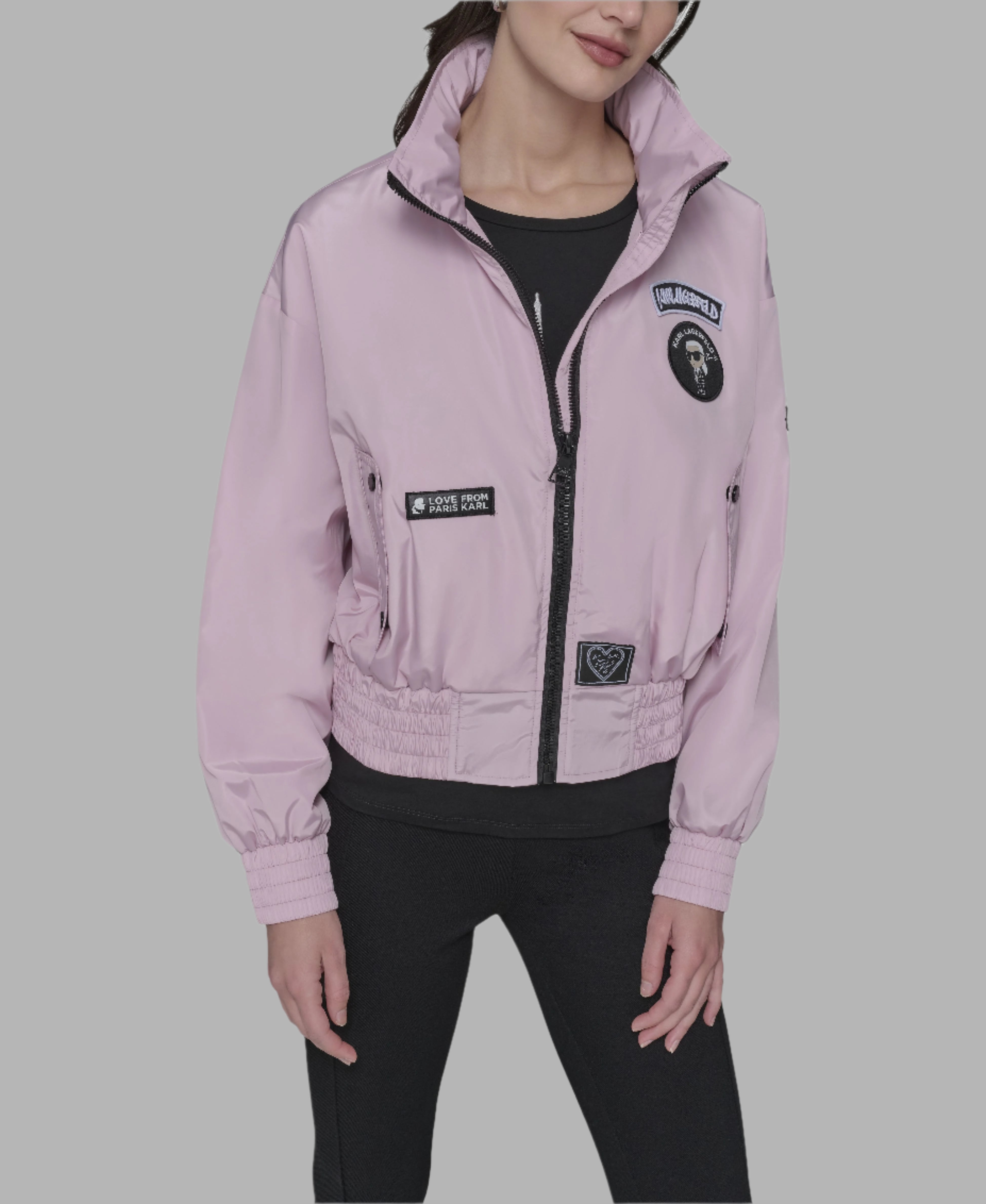 Bomber jacket with patches | Jackets & Blazers | Karl Lagerfeld Paris 