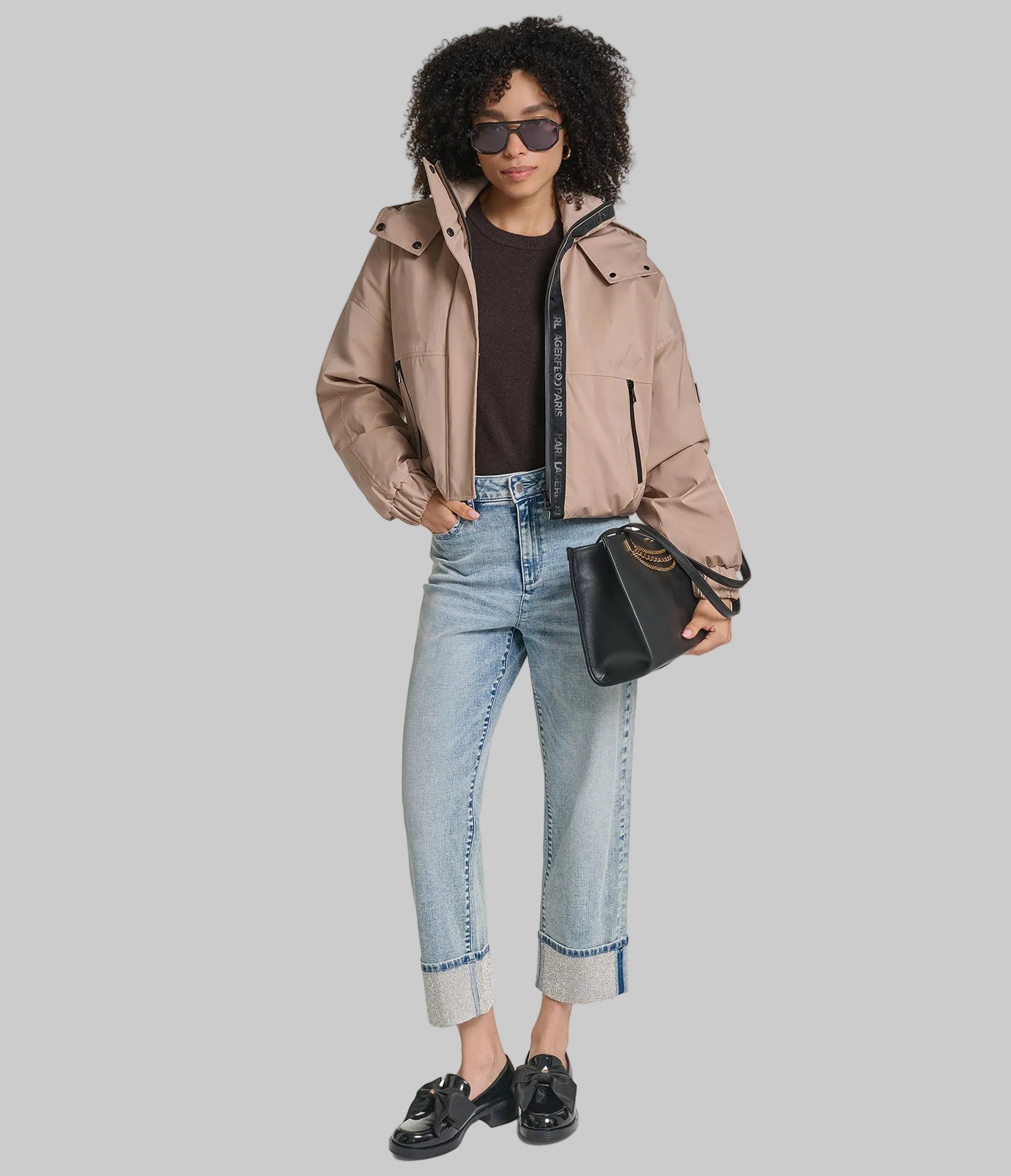CROPPED LOGO BOMBER VIEW 6 | Trending Now