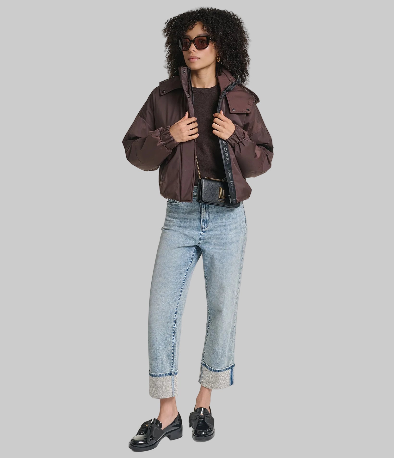 CROPPED LOGO BOMBER VIEW 5 | New Women's Clothing
