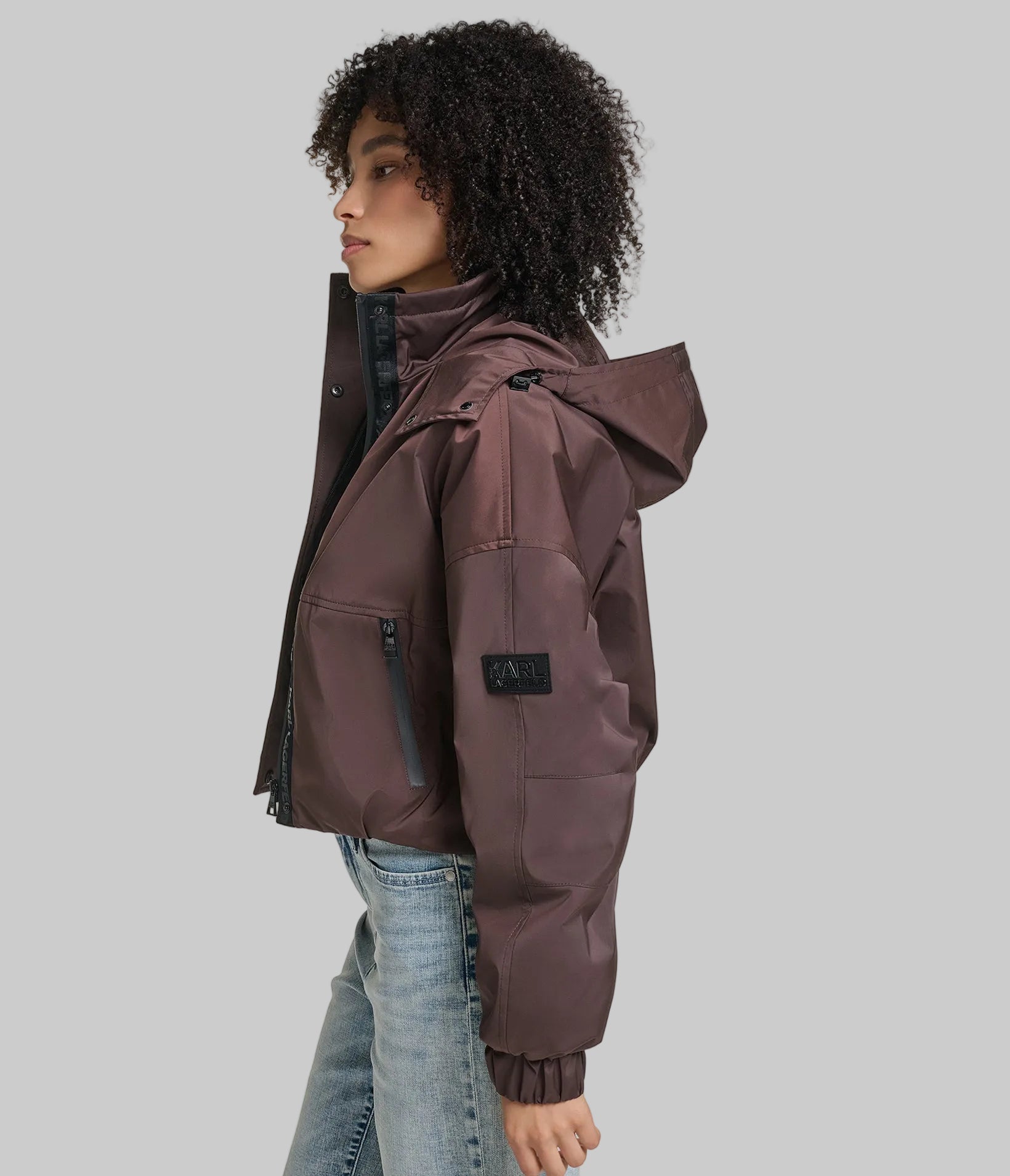 CROPPED LOGO BOMBER VIEW 3 | New Women's Clothing