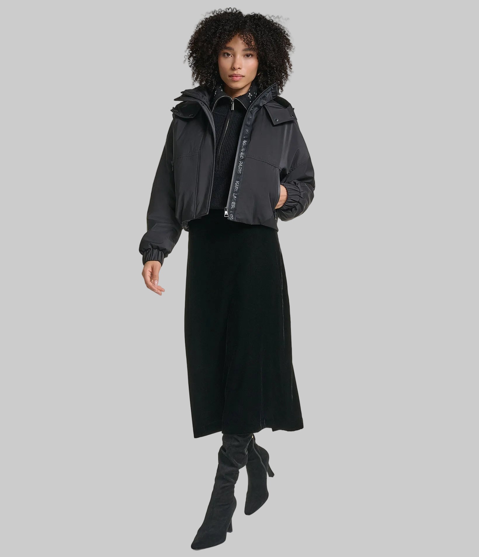 CROPPED LOGO BOMBER VIEW 6 | New Women's Clothing