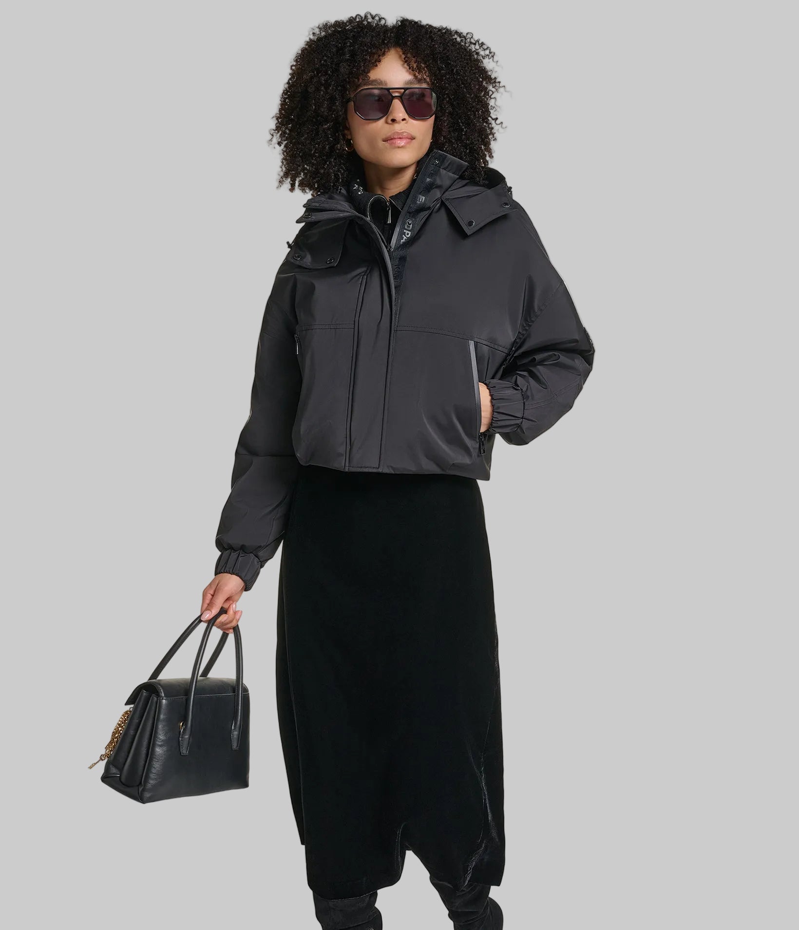 CROPPED LOGO BOMBER VIEW 5 | New Women's Clothing