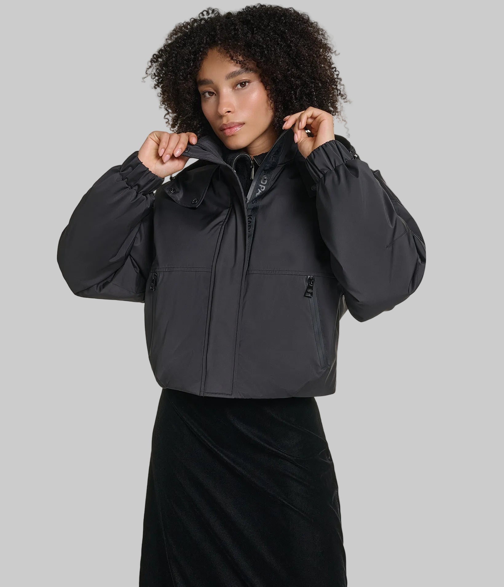 CROPPED LOGO BOMBER View 1 | New Women's Clothing