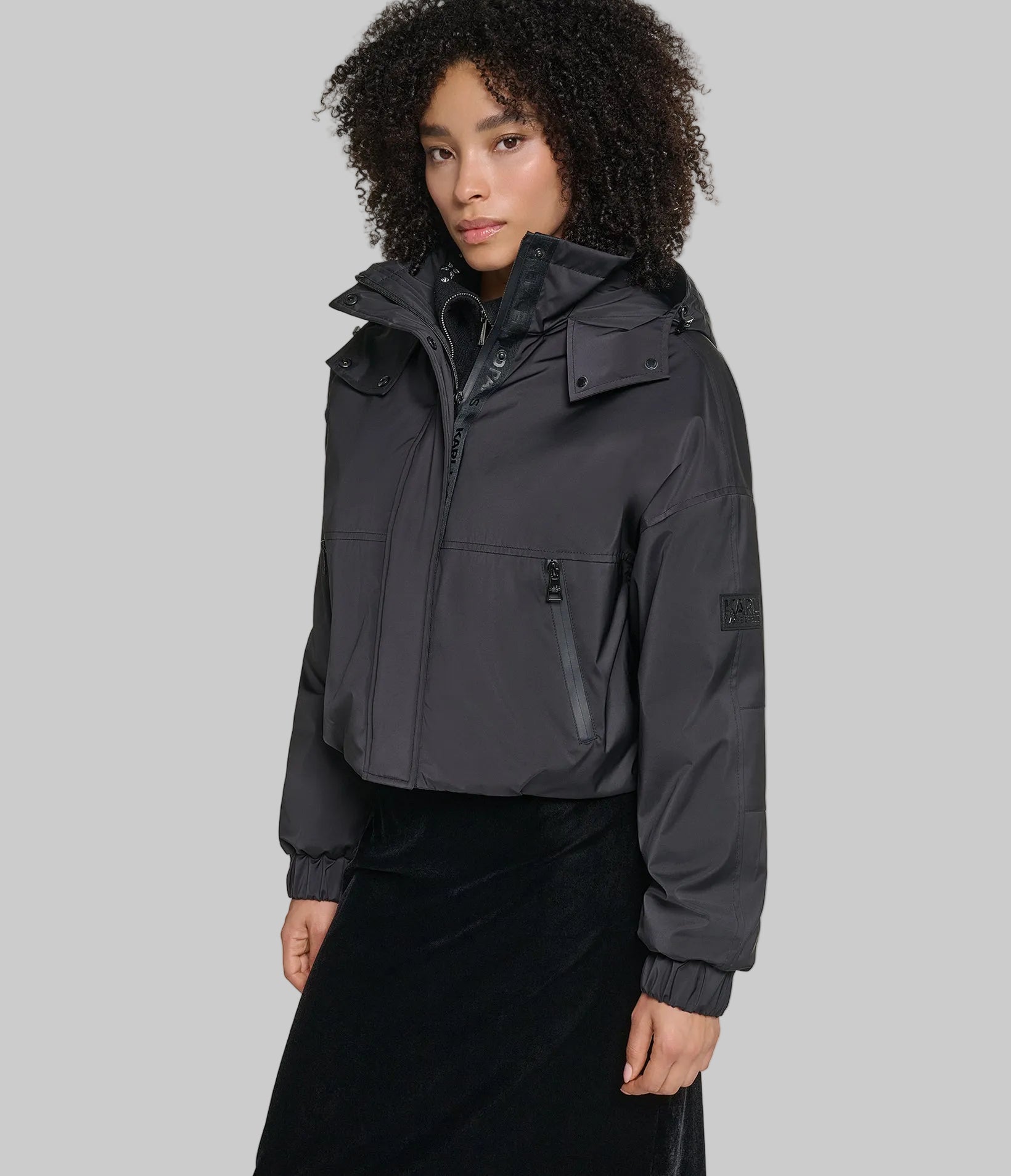CROPPED LOGO BOMBER View 2 | New Women's Clothing