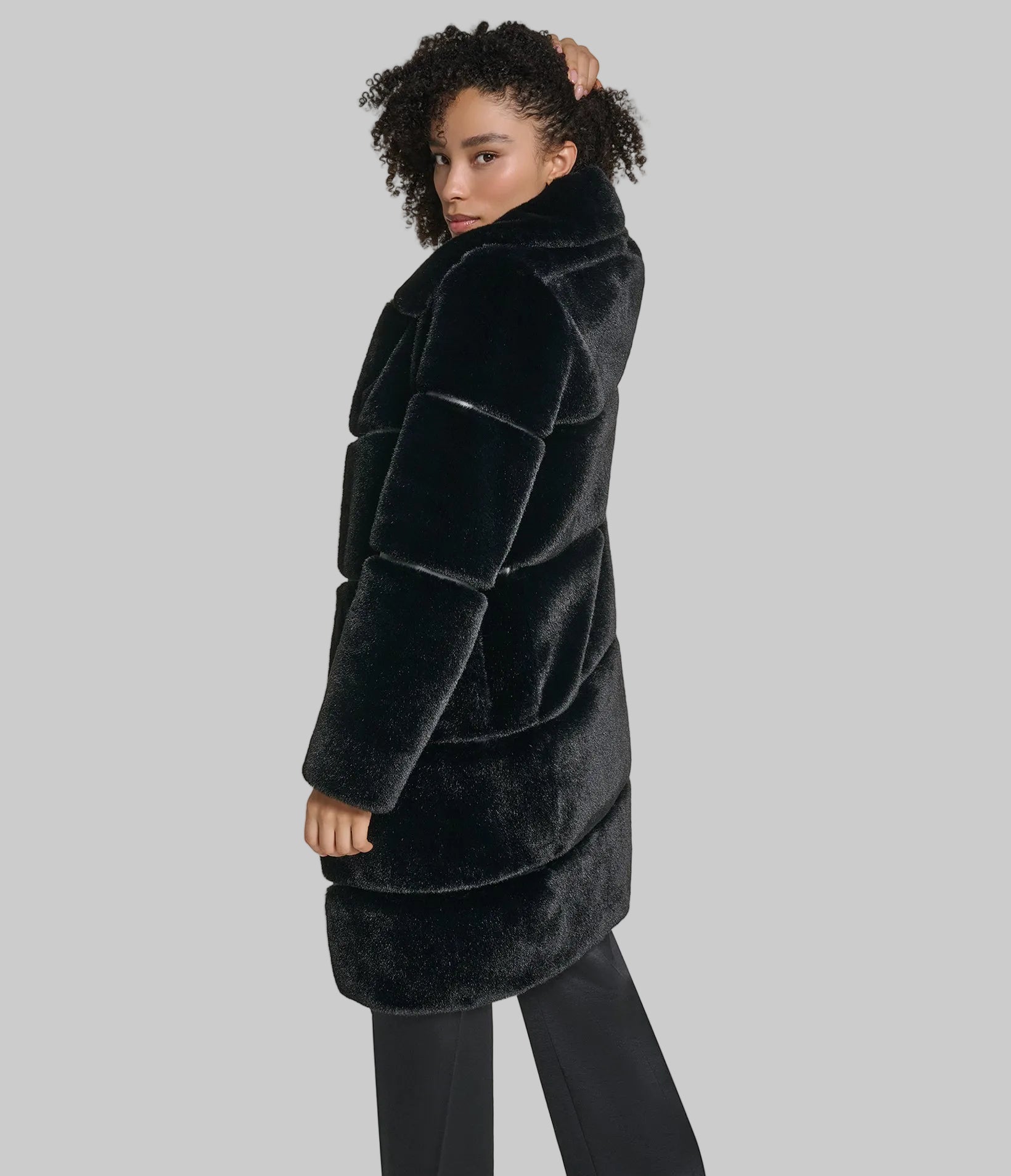Faux Mink Coat | Outerwear | Karl Lagerfeld Paris