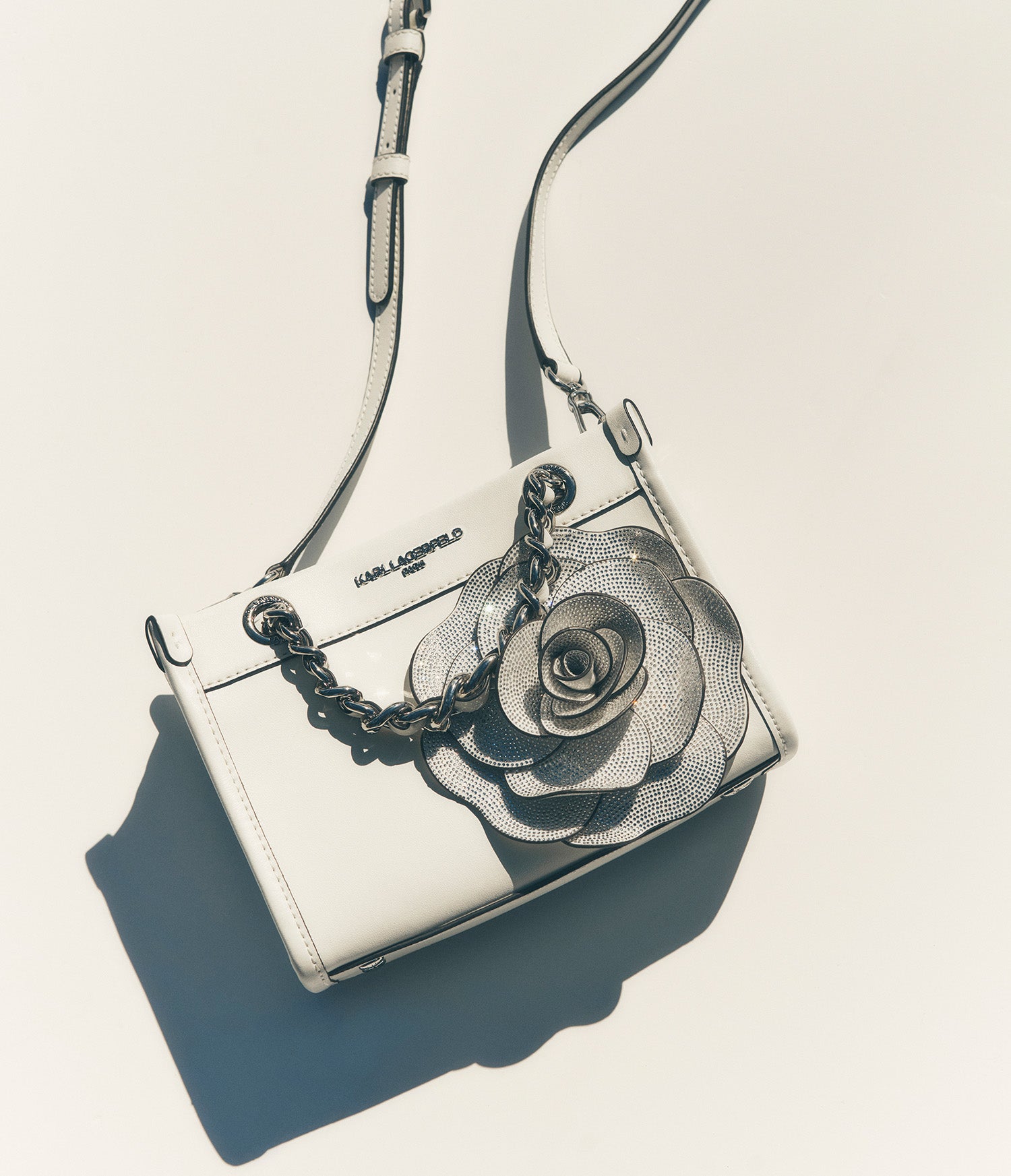 Savoie Small Leather Crossbody With Flower | Crossbodies