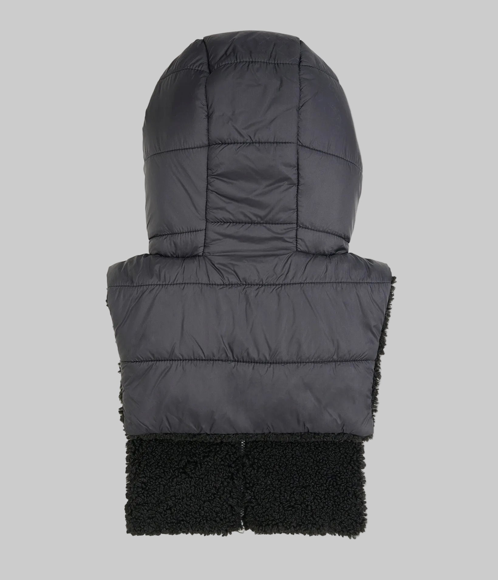 QUILTED SHERPA HOODIE VEST VIEW 2