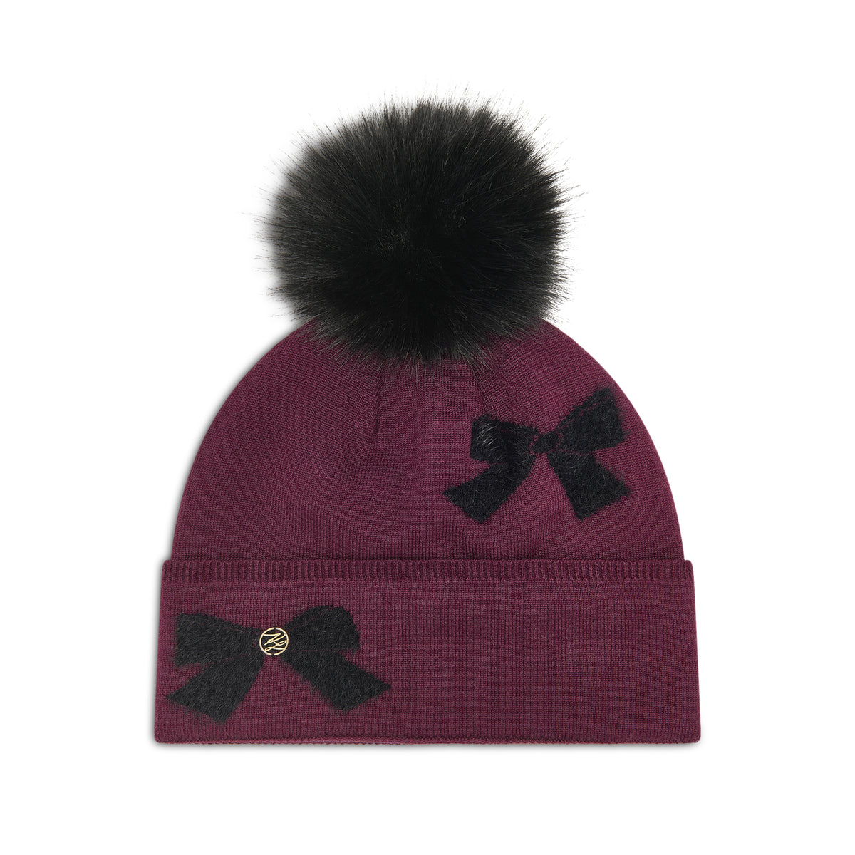 FUZZY BOWS BEANIE VIEW 1