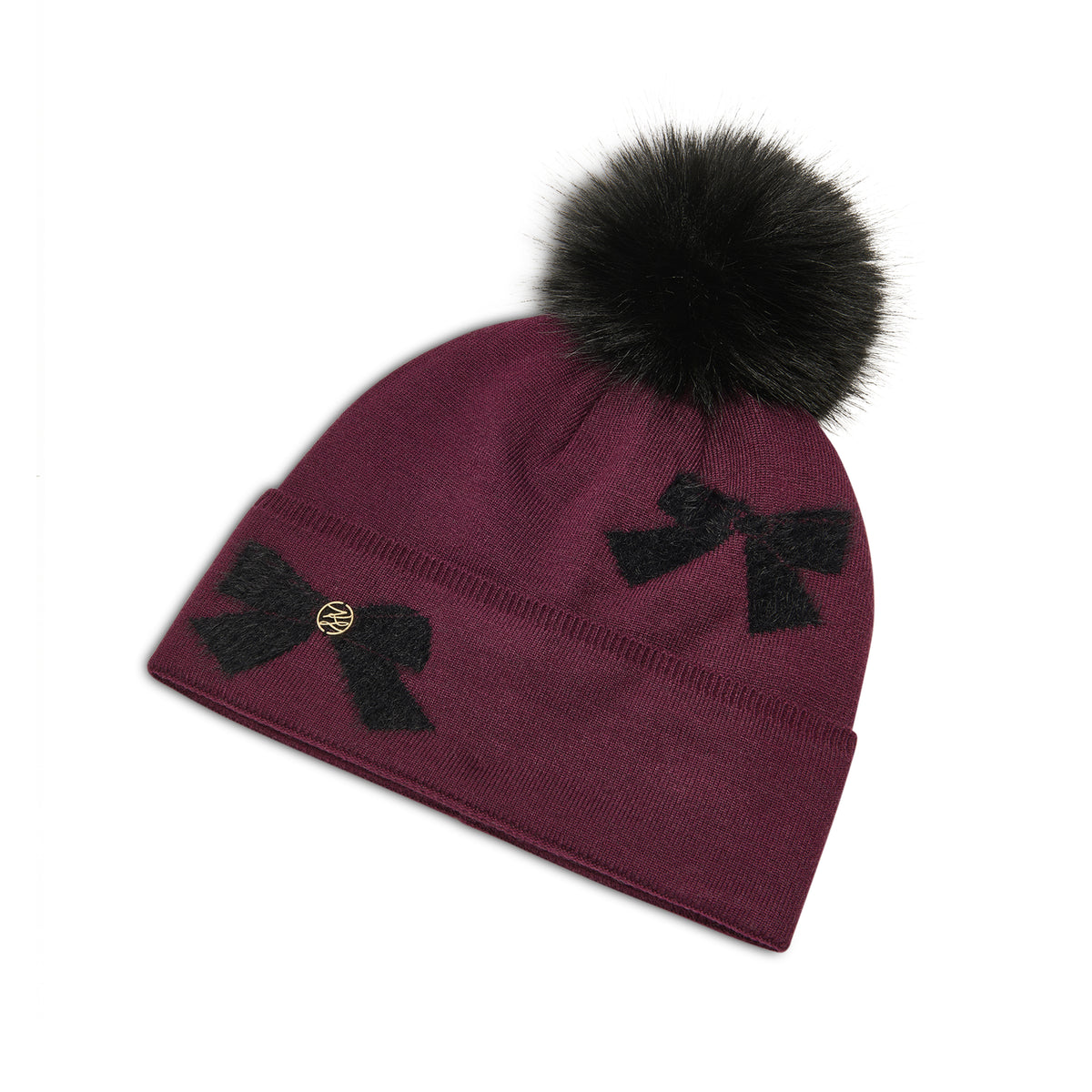 FUZZY BOWS BEANIE VIEW 2