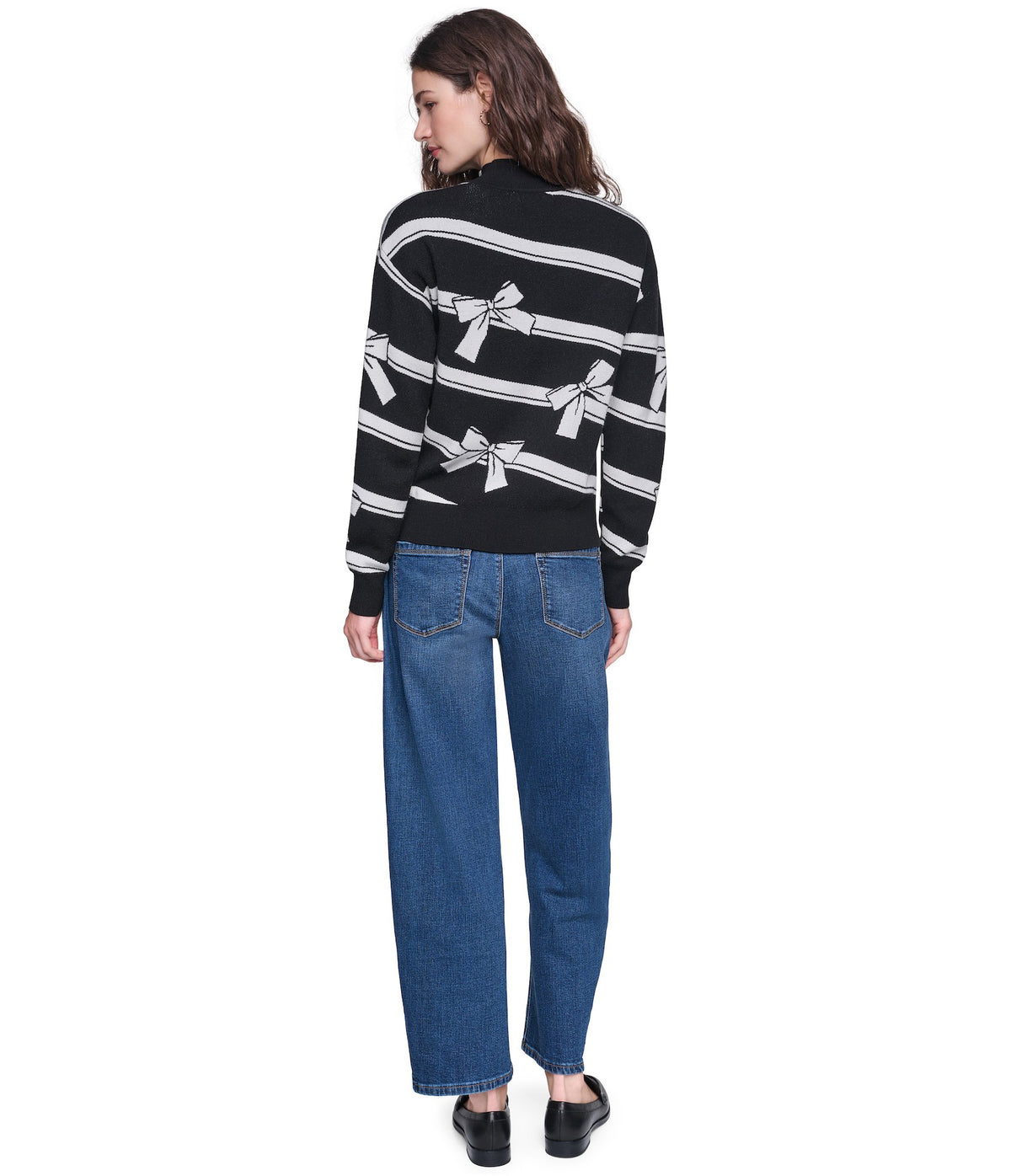 3D BOW PRINT SWEATER VIEW 5