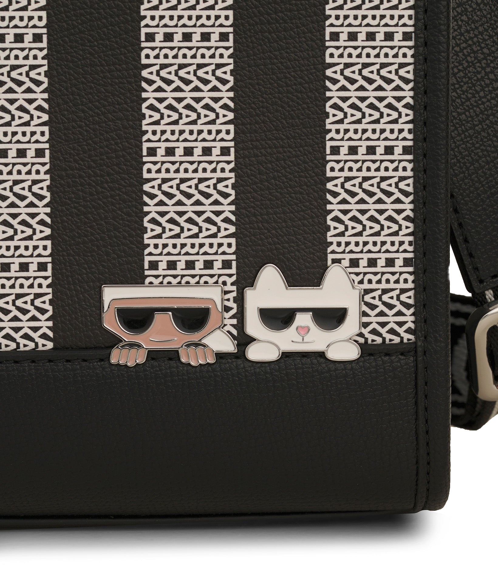 MAYBELLE CONTRAST STRIPE TOP HANDLE SATCHEL | Karl Lagerfeld Paris