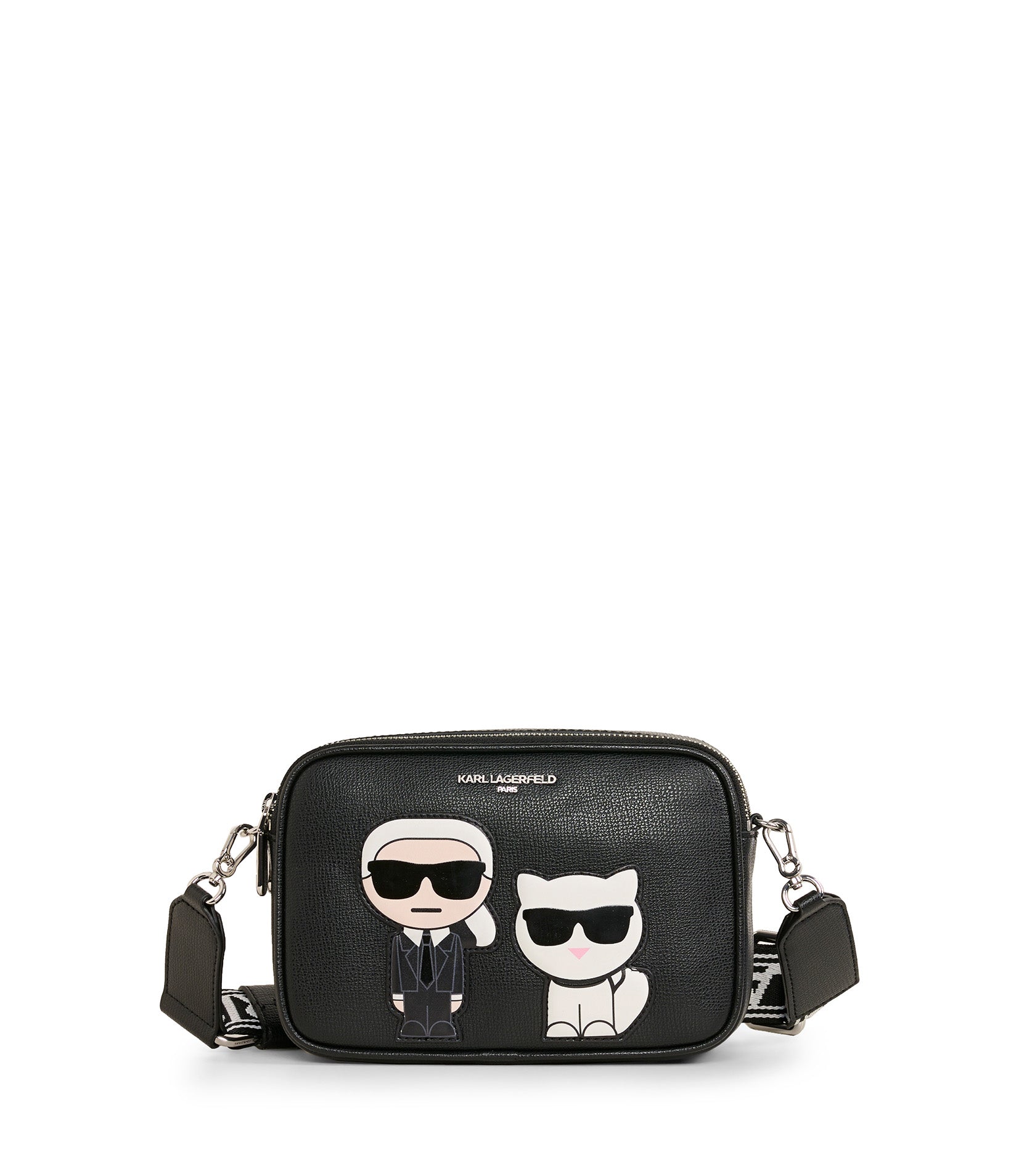 MAYBELLE ROUND HEAD DUO CAMERA CROSSBODY | Karl Lagerfeld Paris