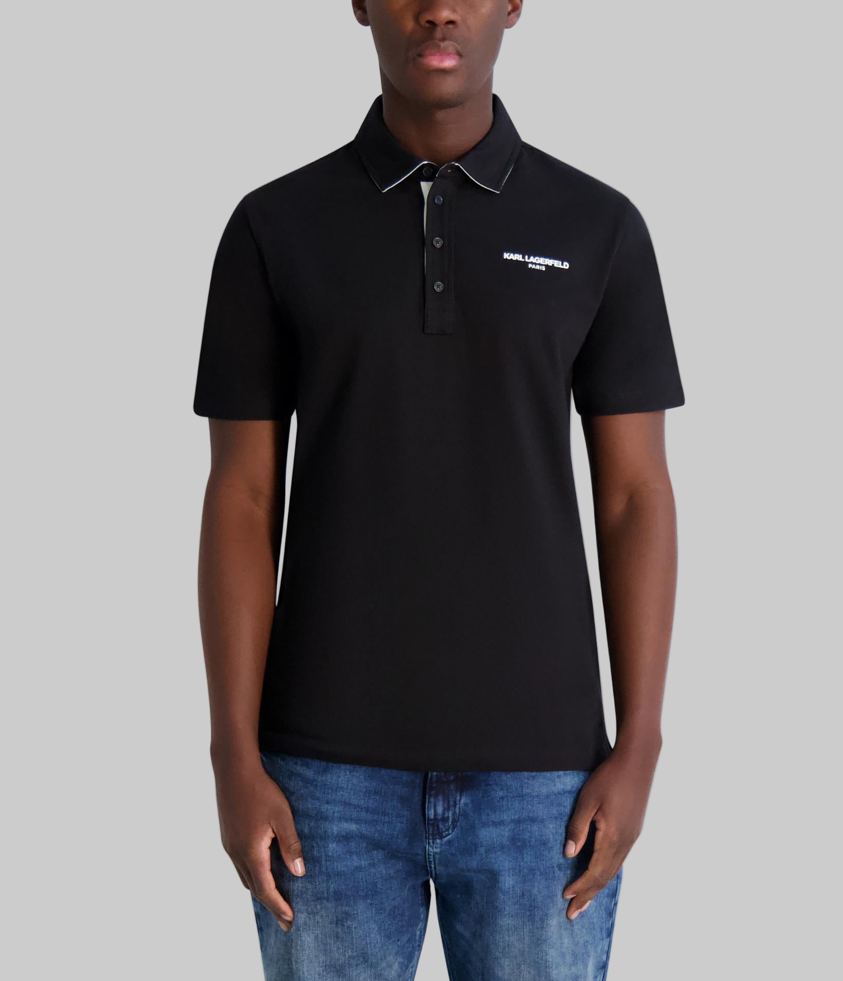 LOGO POLO WITH PLACKET DETAIL View 1 | Men's Sale