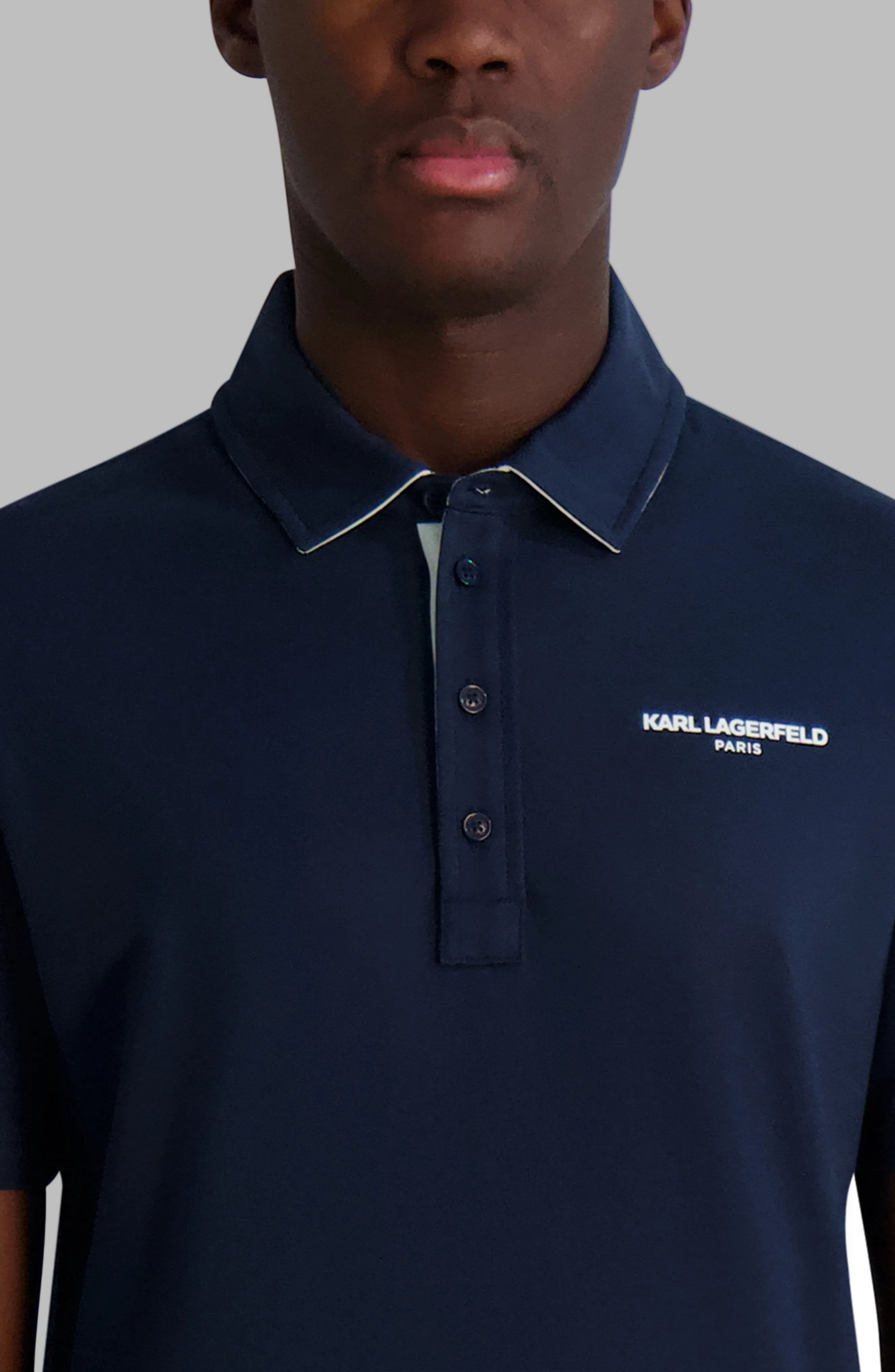 LOGO POLO WITH PLACKET DETAIL VIEW 5 | New Men's Arrivals