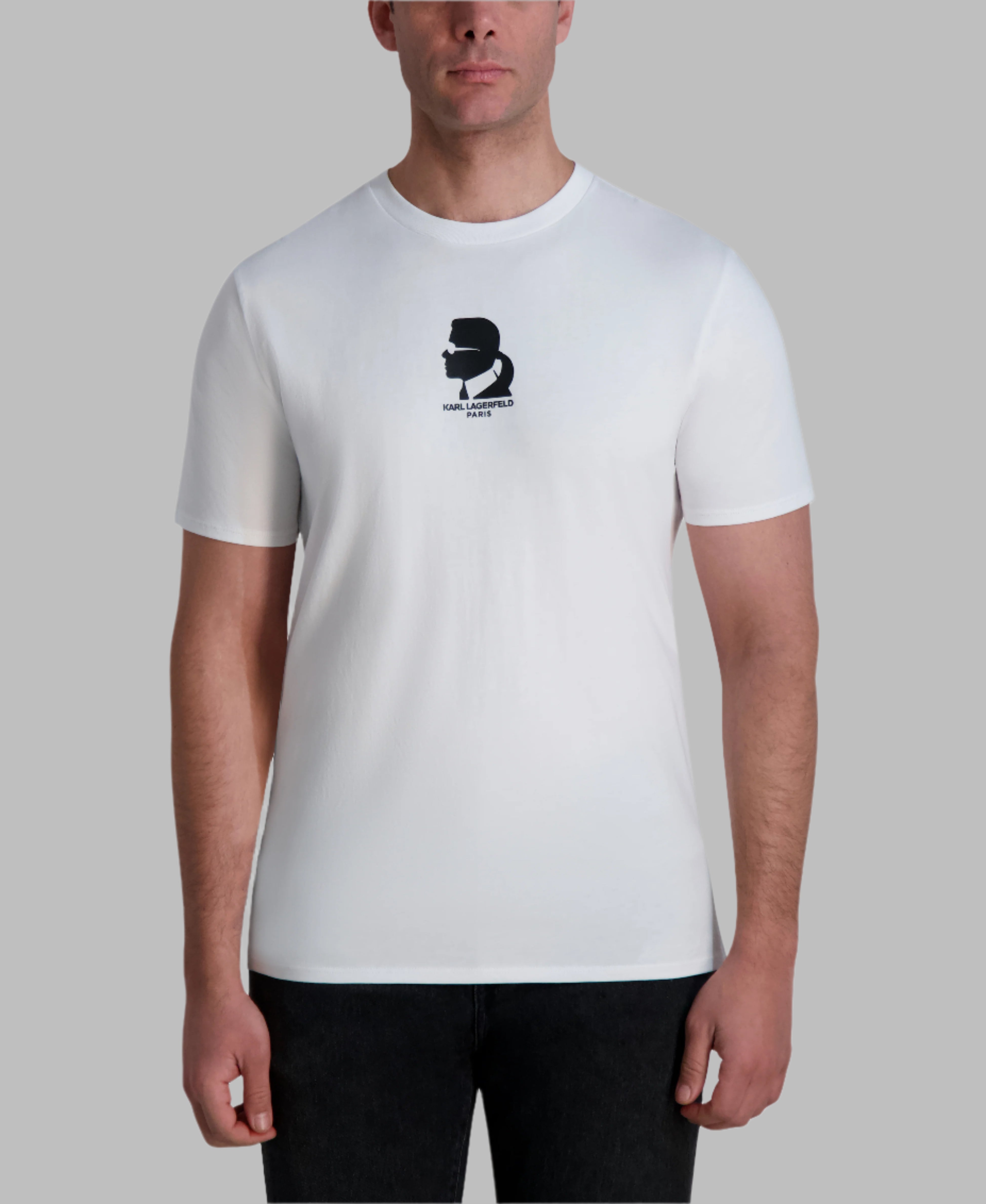 Karl Silhouette Logo Tee Tees Polos Karl Lagerfeld Paris