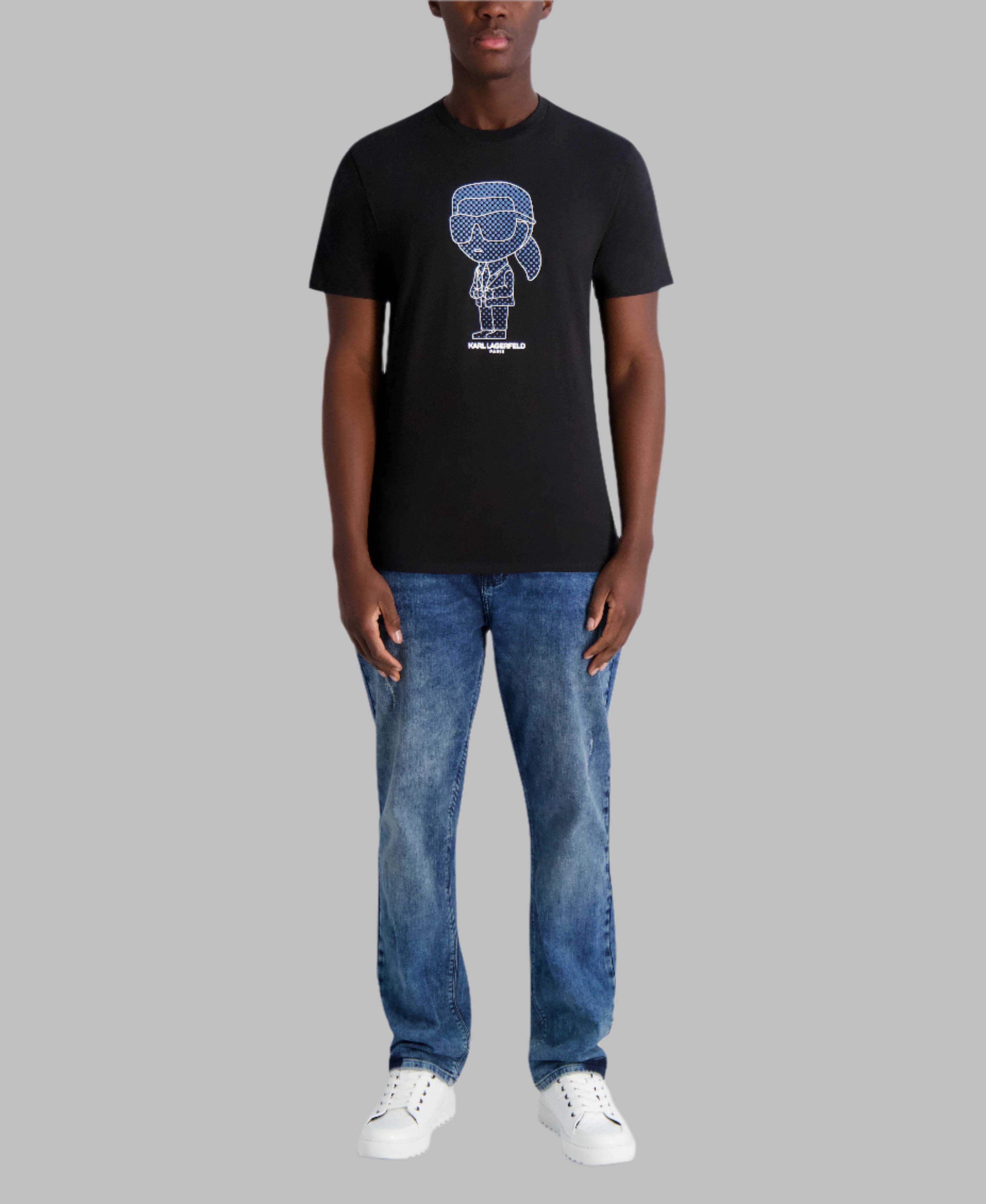 RUBBERIZED KARL LOGO T-SHIRT VIEW 4