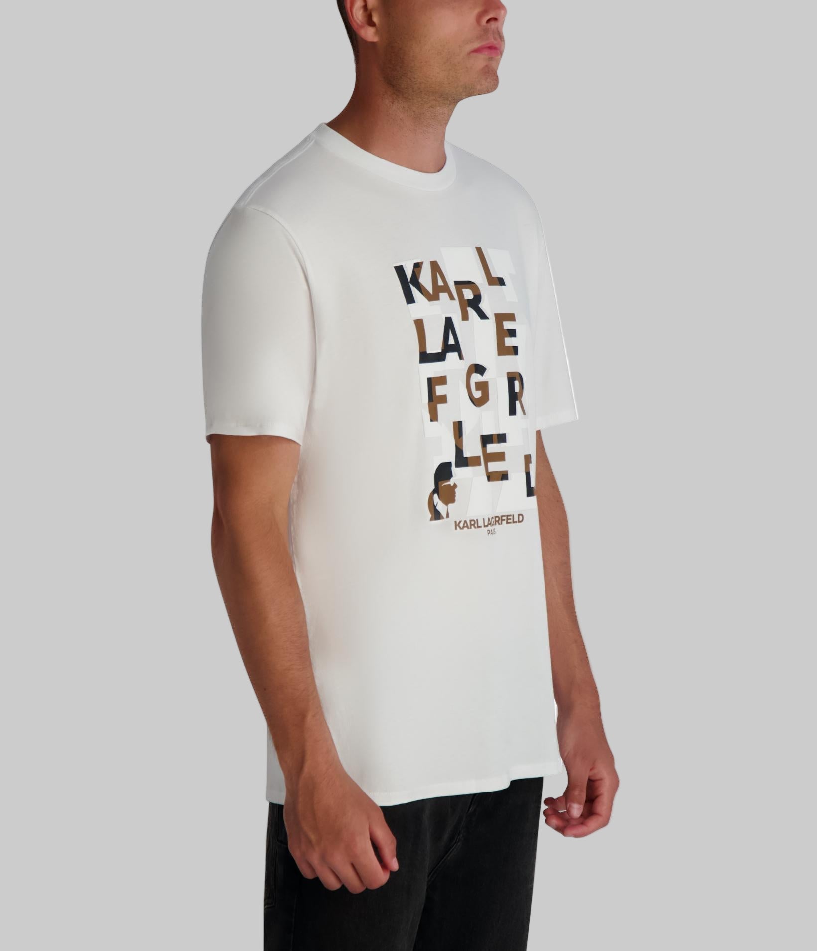 KARL STACKED LOGO TEE VIEW 3 | MEN'S FALL COLLECTION