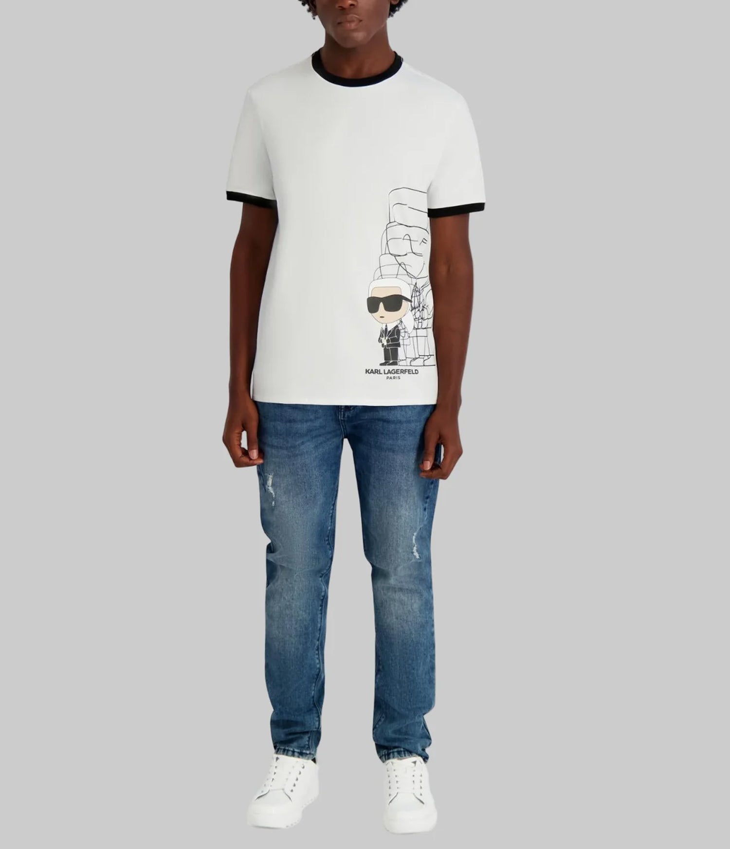 KARL SHADOWED OUTLINE TEE VIEW 4 | MEN'S FALL COLLECTION