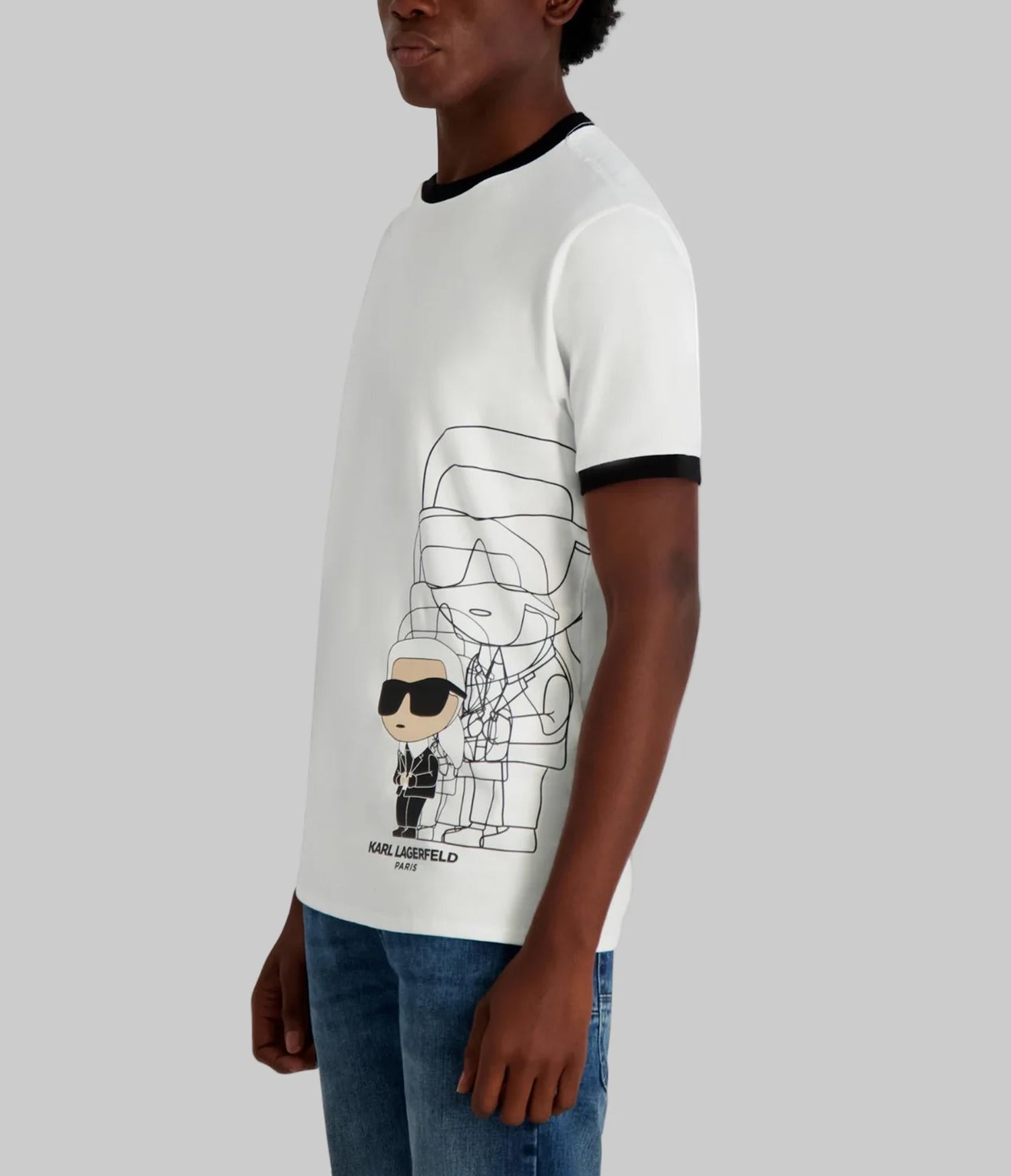 KARL SHADOWED OUTLINE TEE VIEW 3 | MEN'S FALL COLLECTION