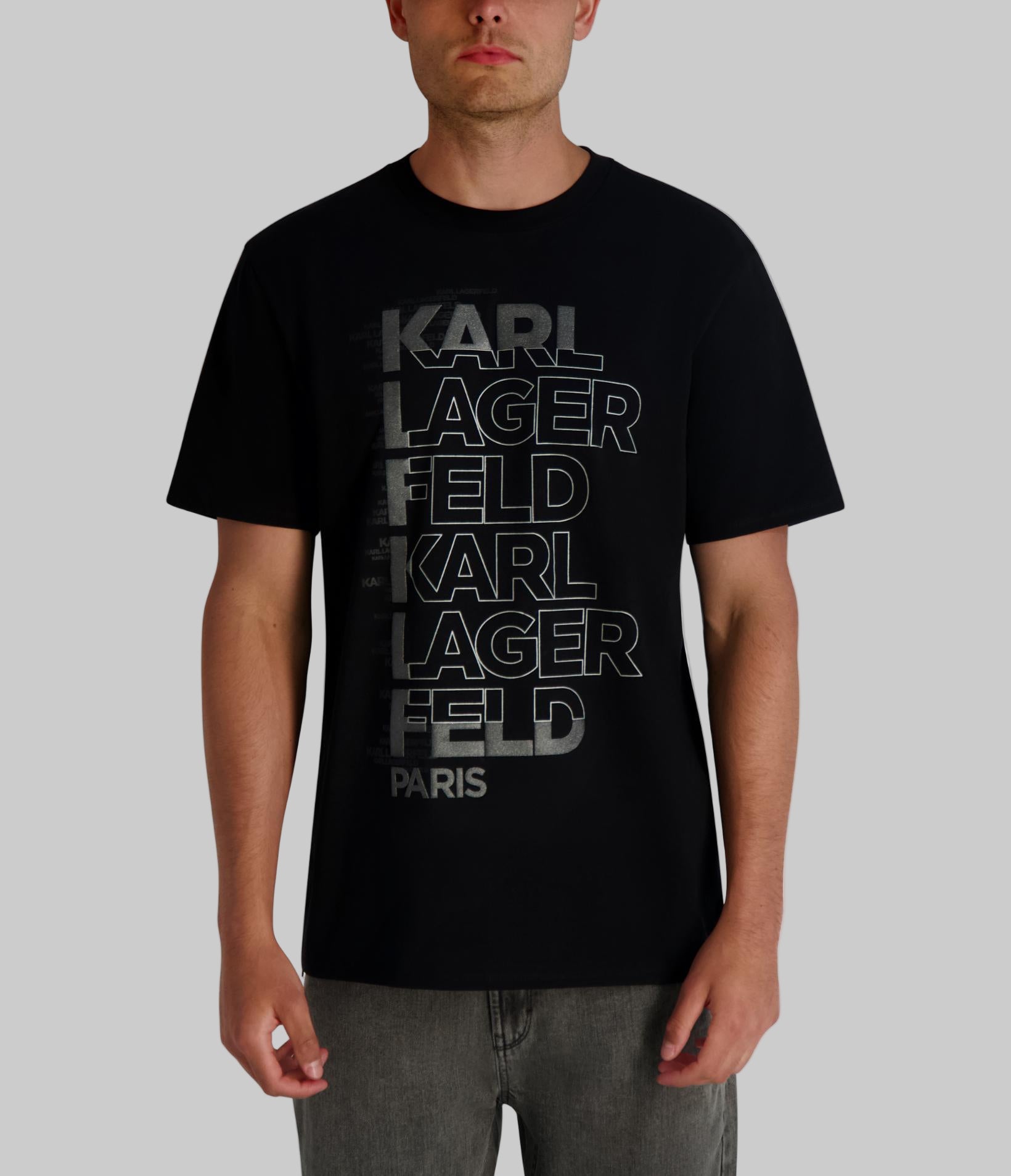 KARL TWICE STACKED TEE View 1 | Products