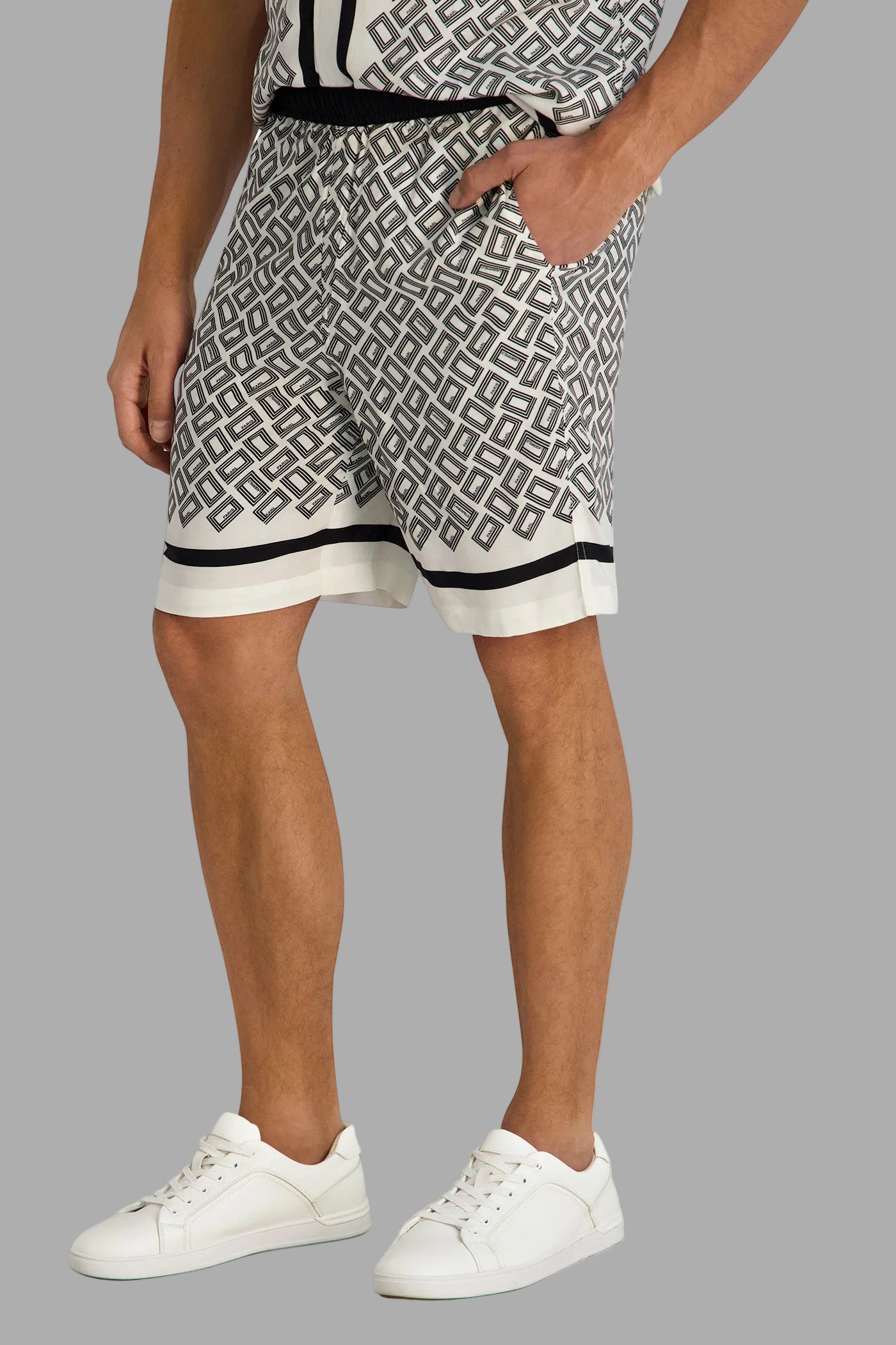 DOUBLE L PRINT KNIT SHORTS VIEW 4 | Men's Clothing