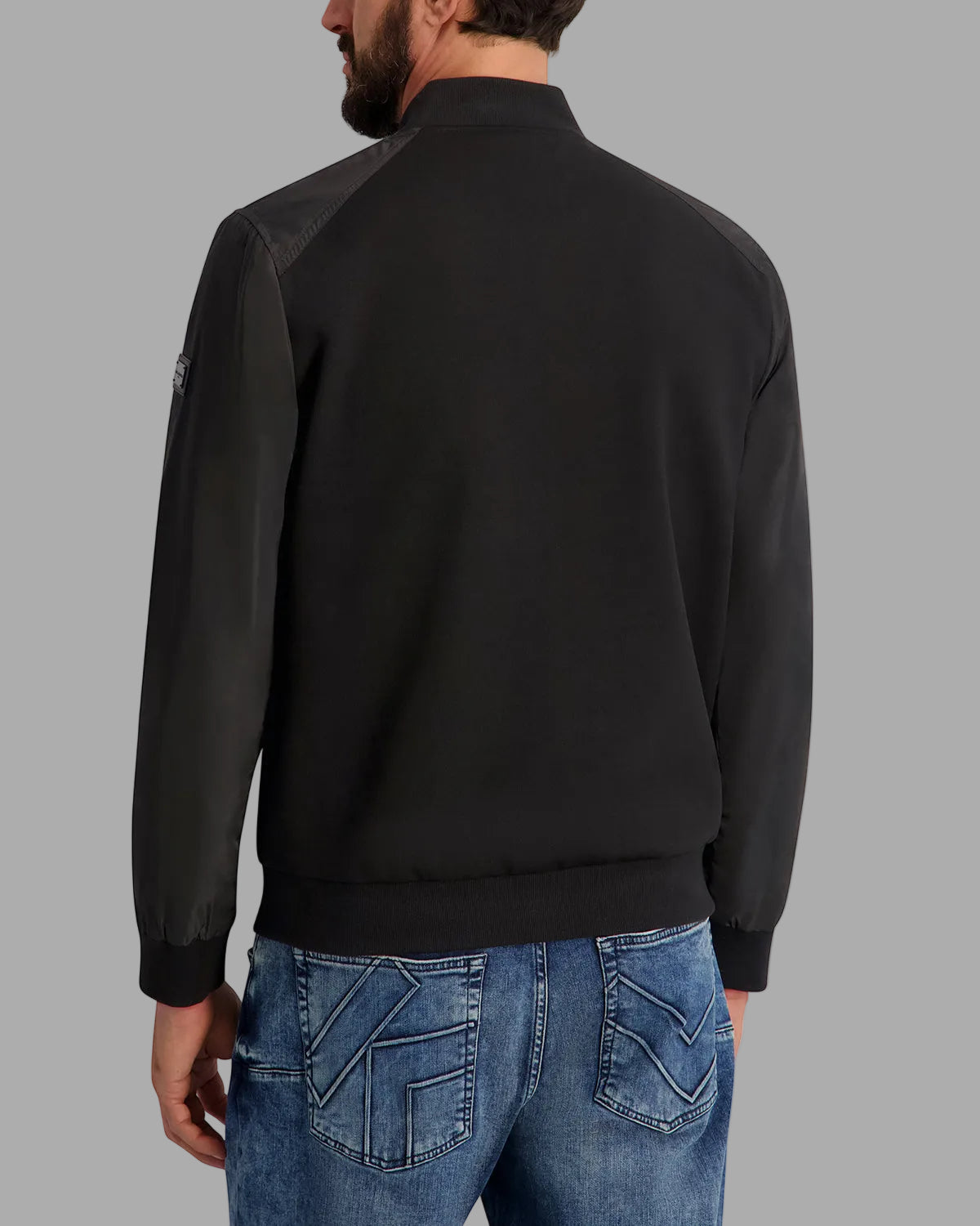 MIXED MEDIA BOMBER JACKET View 2 | Men's Spring Collection