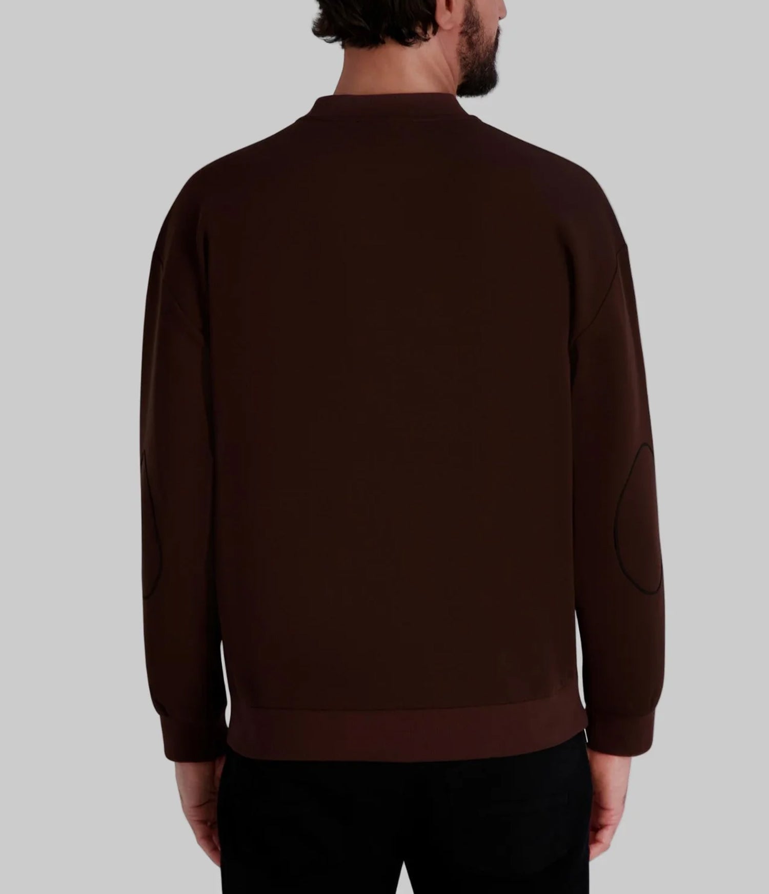 CREW NECK SWEATSHIRT WITH PATCH LOGO VIEW 4 | MEN'S FALL COLLECTION