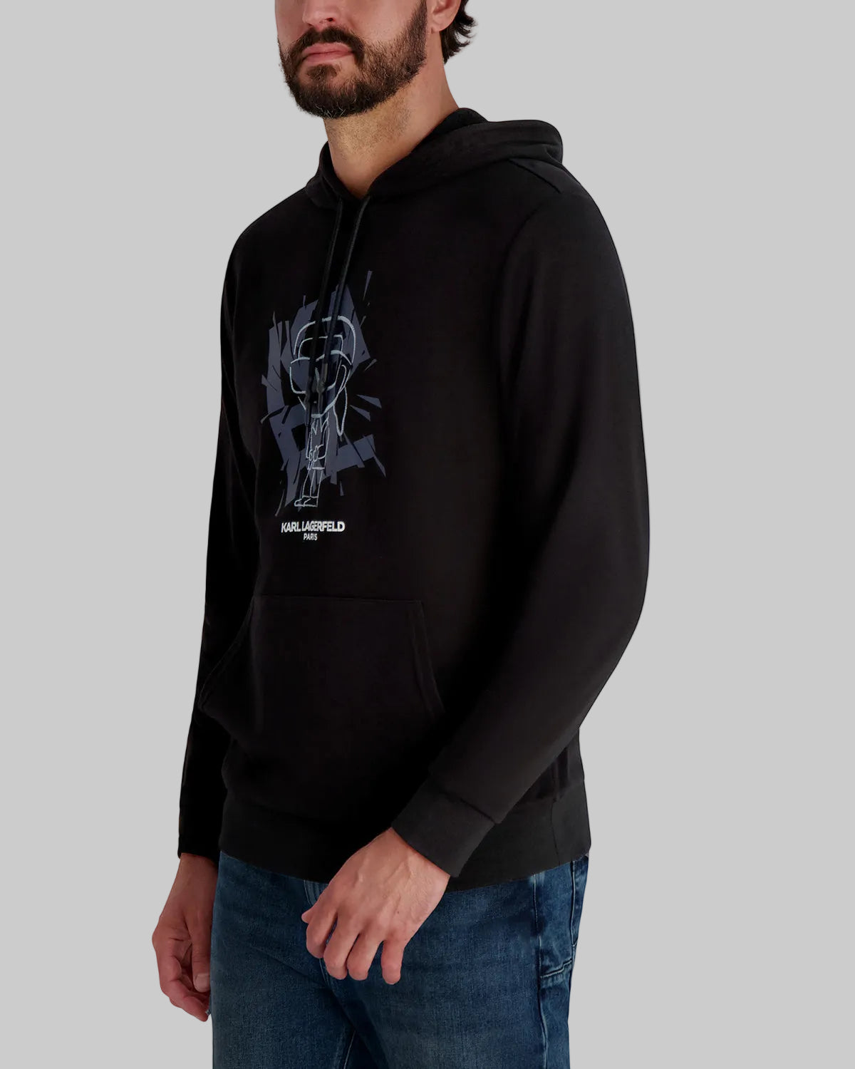 KARL BROKEN GLASS HOODIE VIEW 3