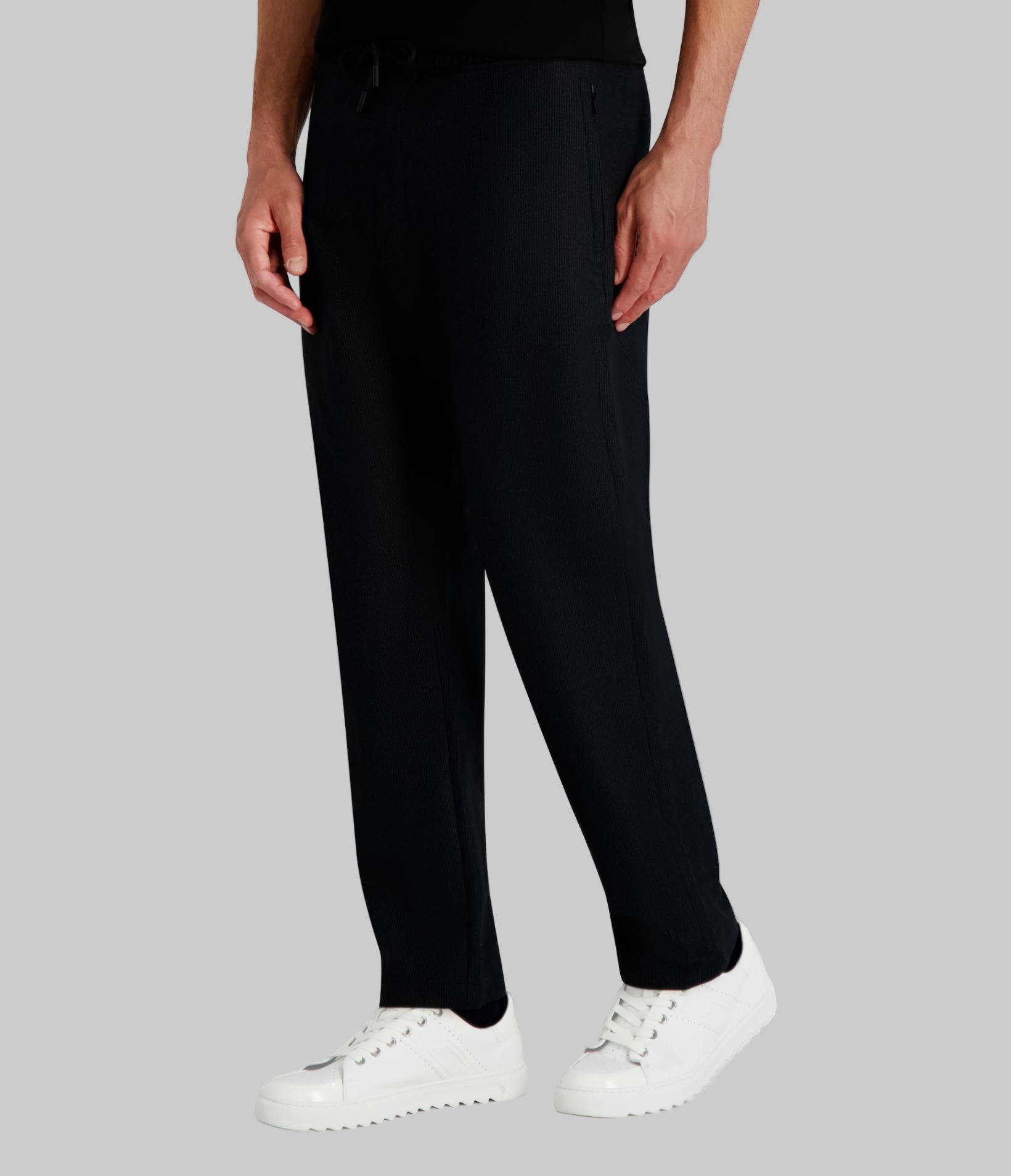 MID-RISE STRIPED SLIM PULL-ON PANT VIEW 3