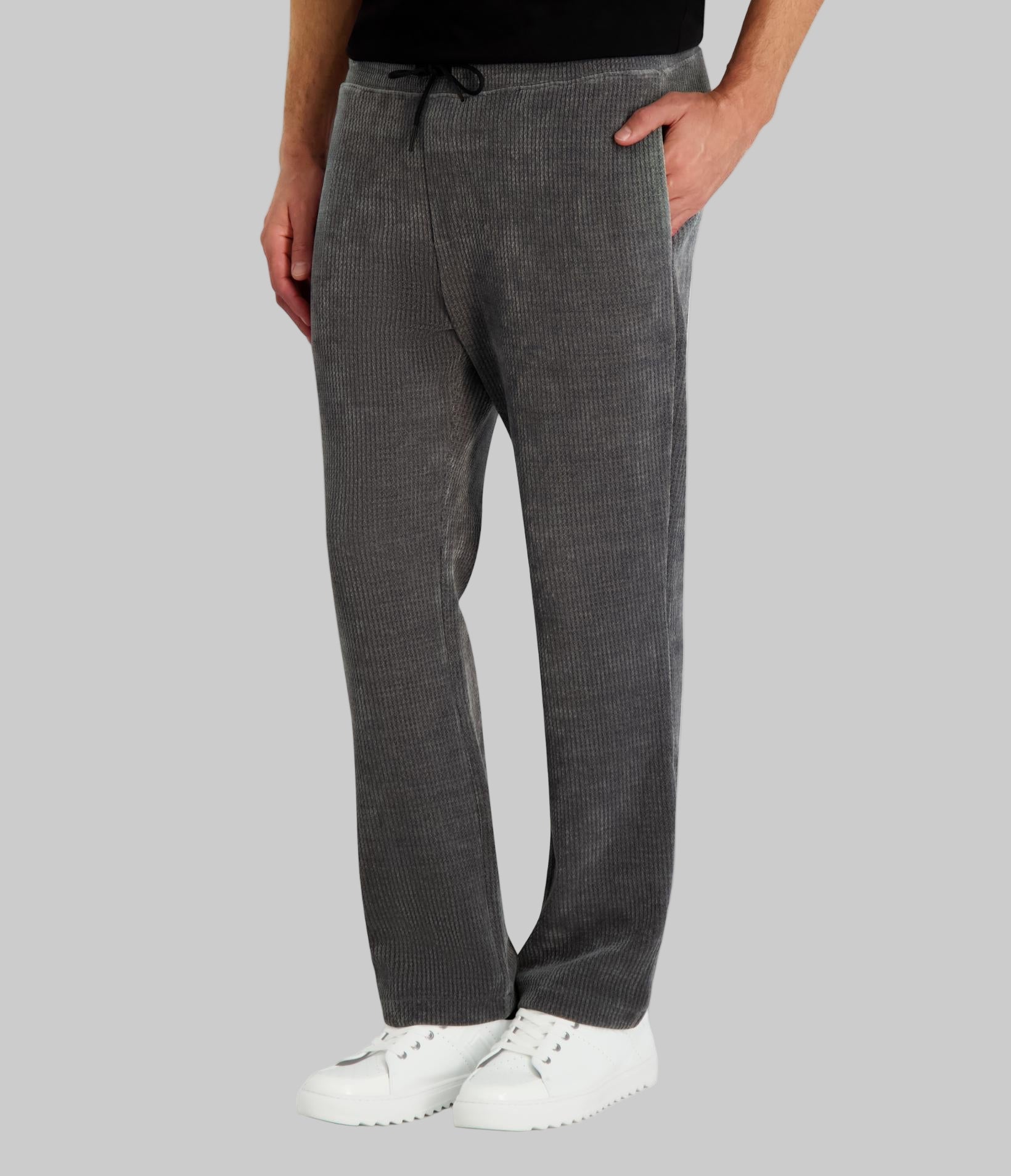 MID-RISE FAUX KNIT CORD JOGGER VIEW 3