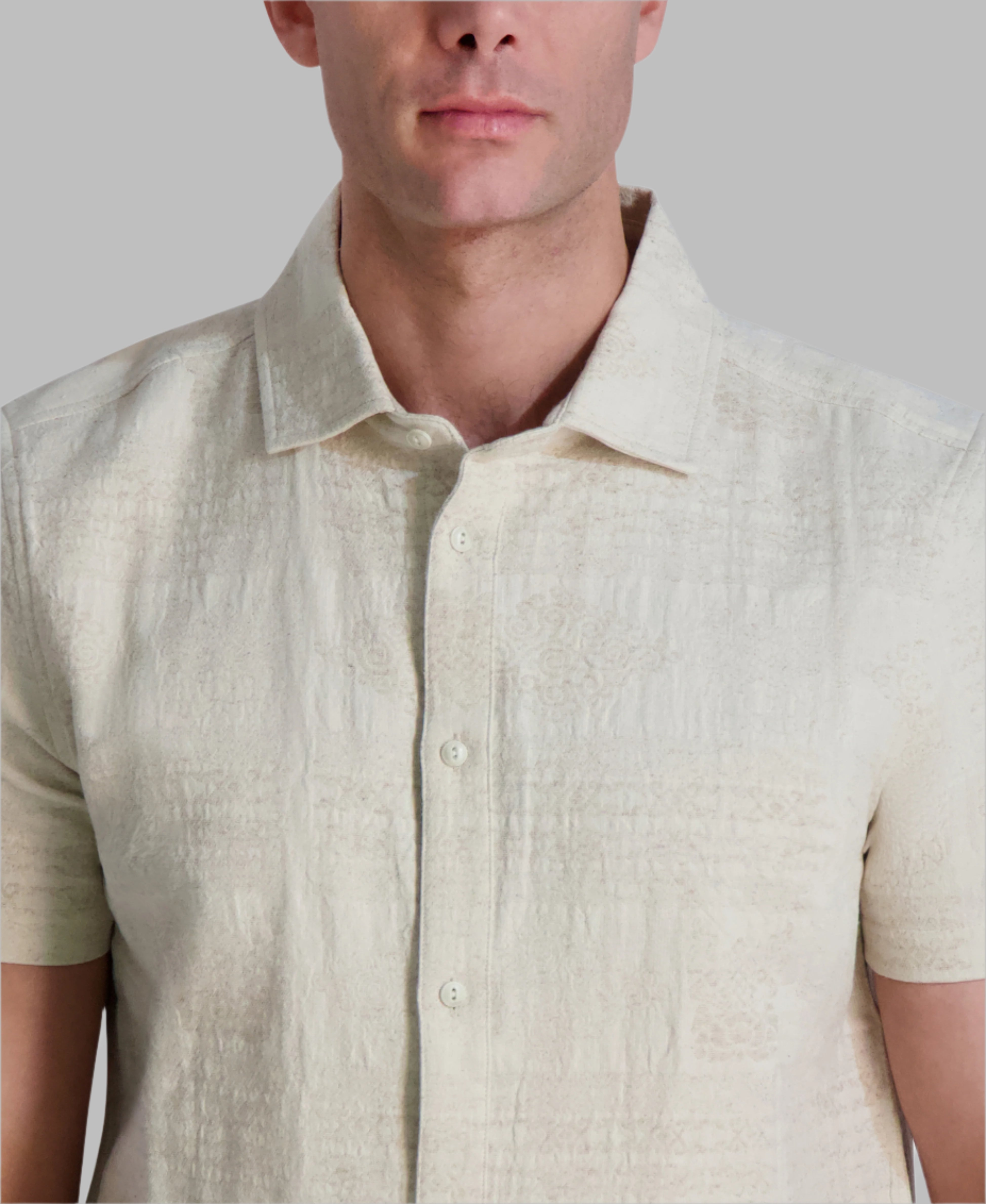 SHORT SLEEVE BUTTON FRONT SHIRT VIEW 5