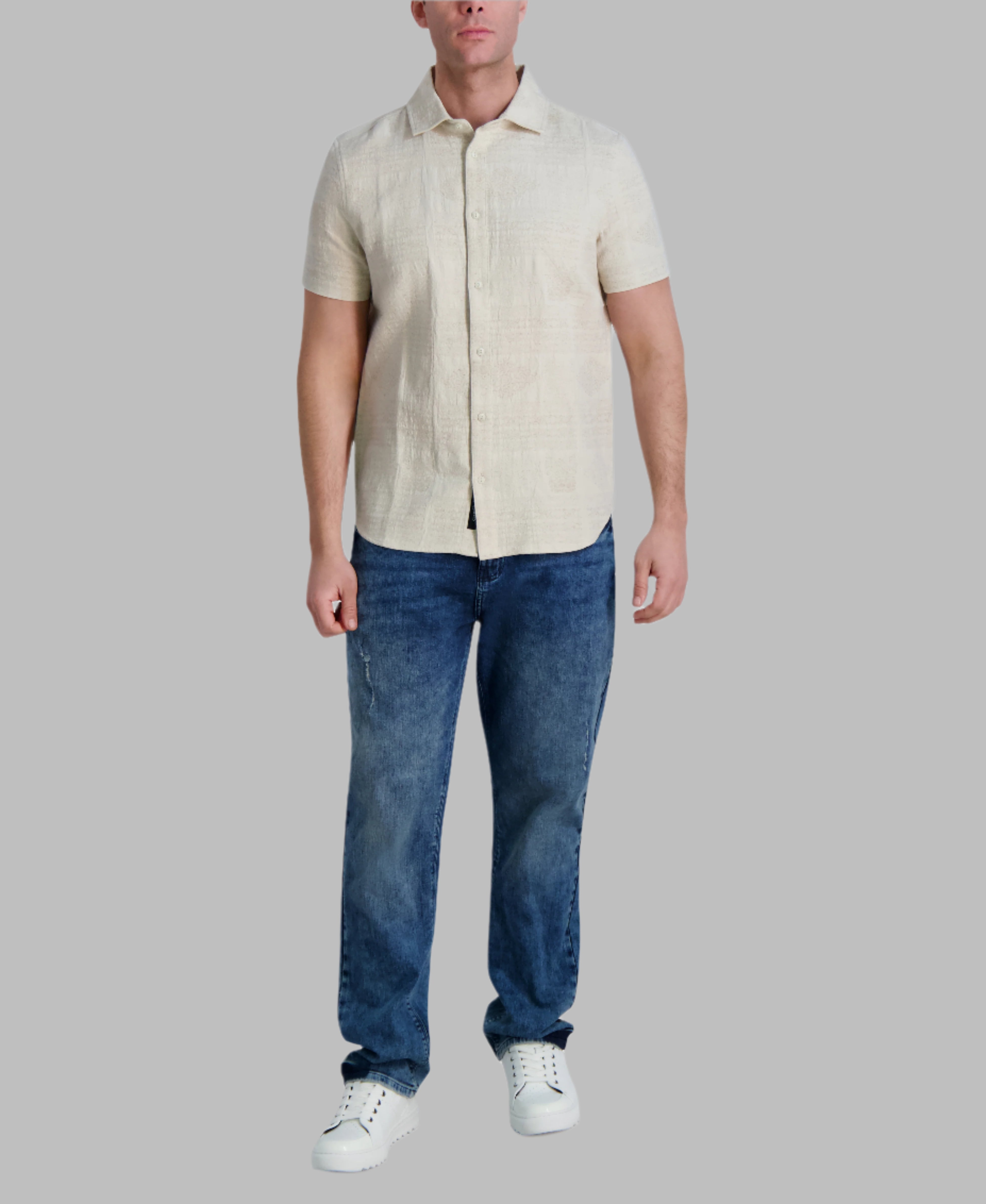 SHORT SLEEVE BUTTON FRONT SHIRT VIEW 4