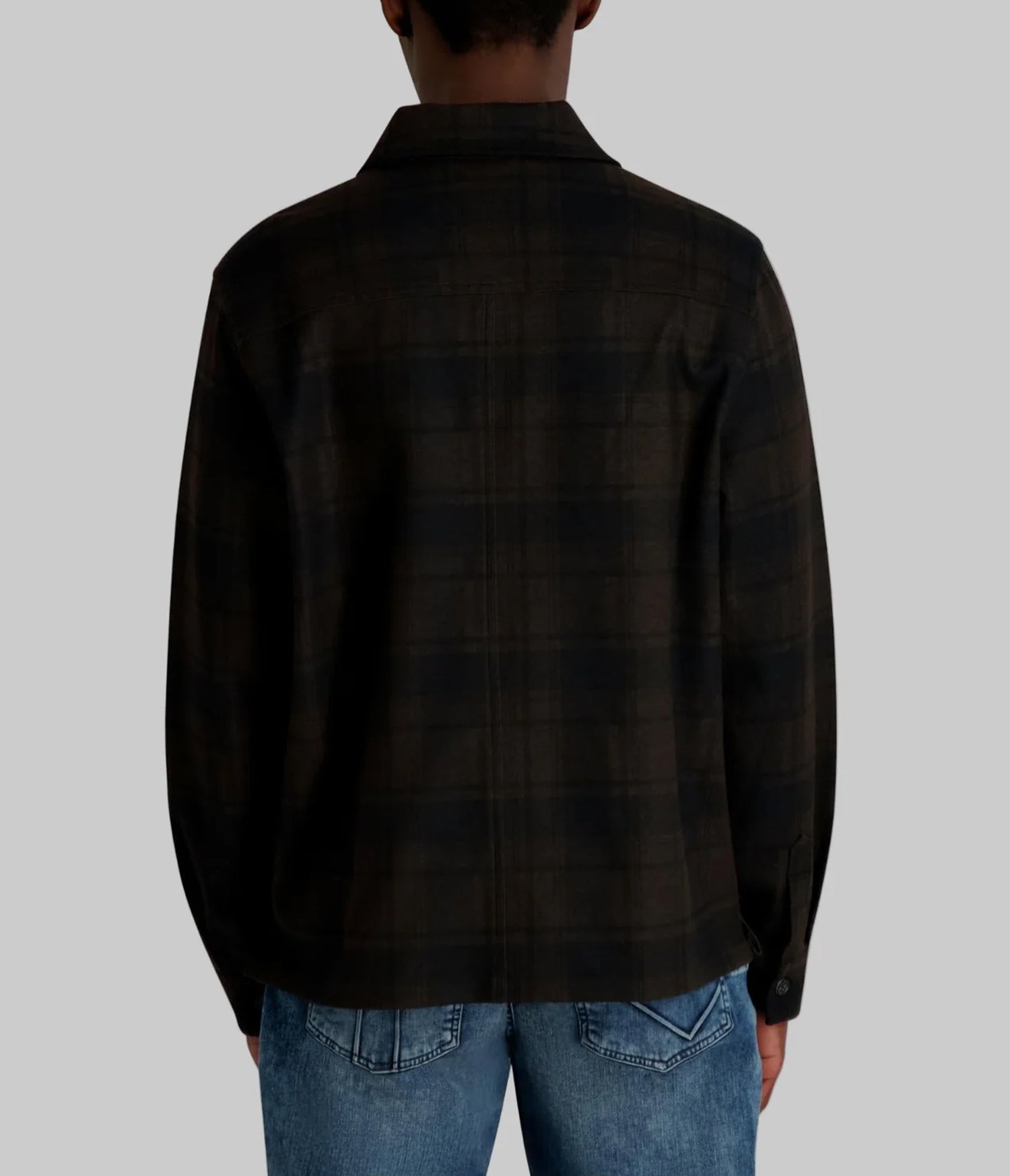 LONG SLEEVE ZIP FRONT SHIRT JACKET View 2 | Men's Clothing