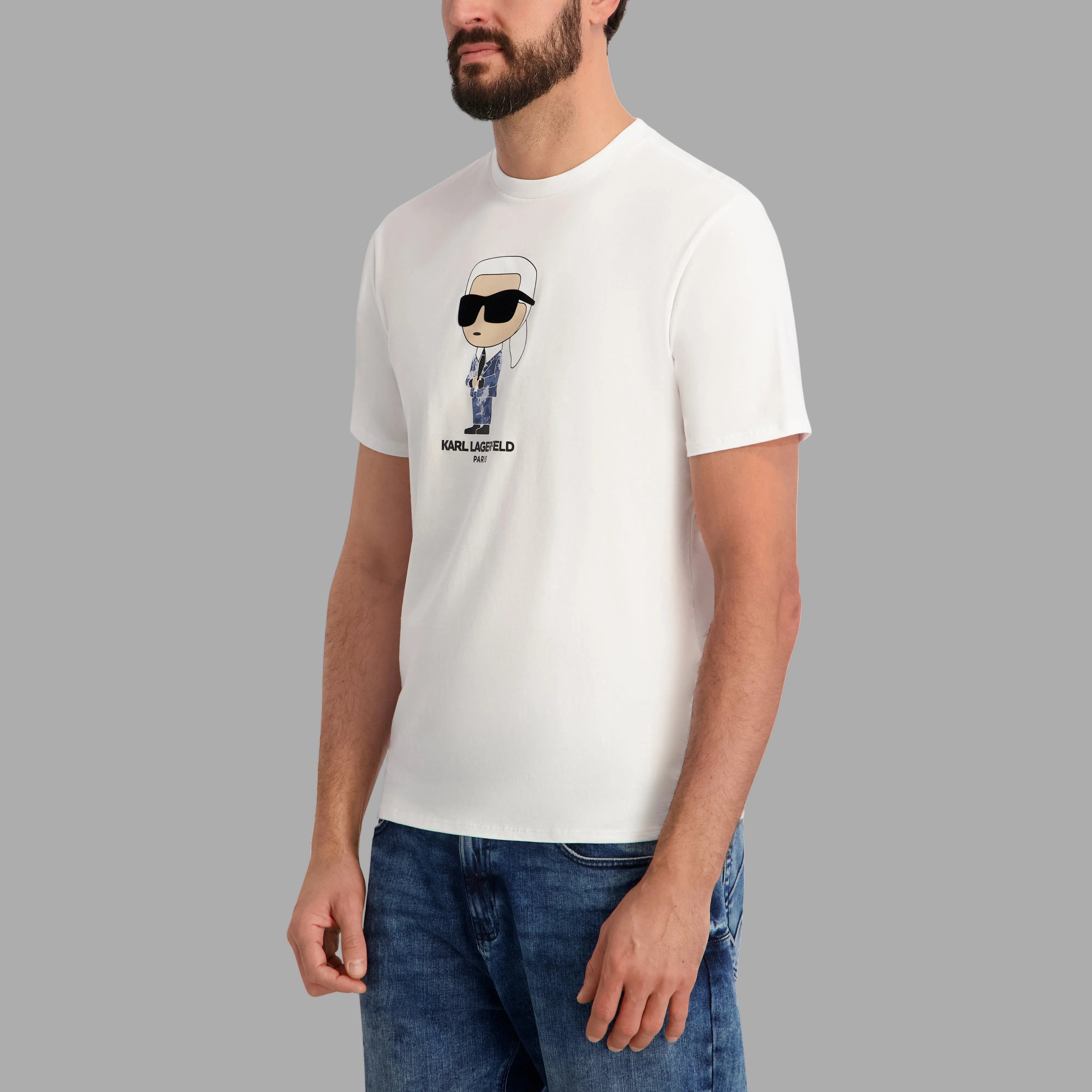 KARL WITH PIXELATED SUIT TEE View 2 | Men's Clothing