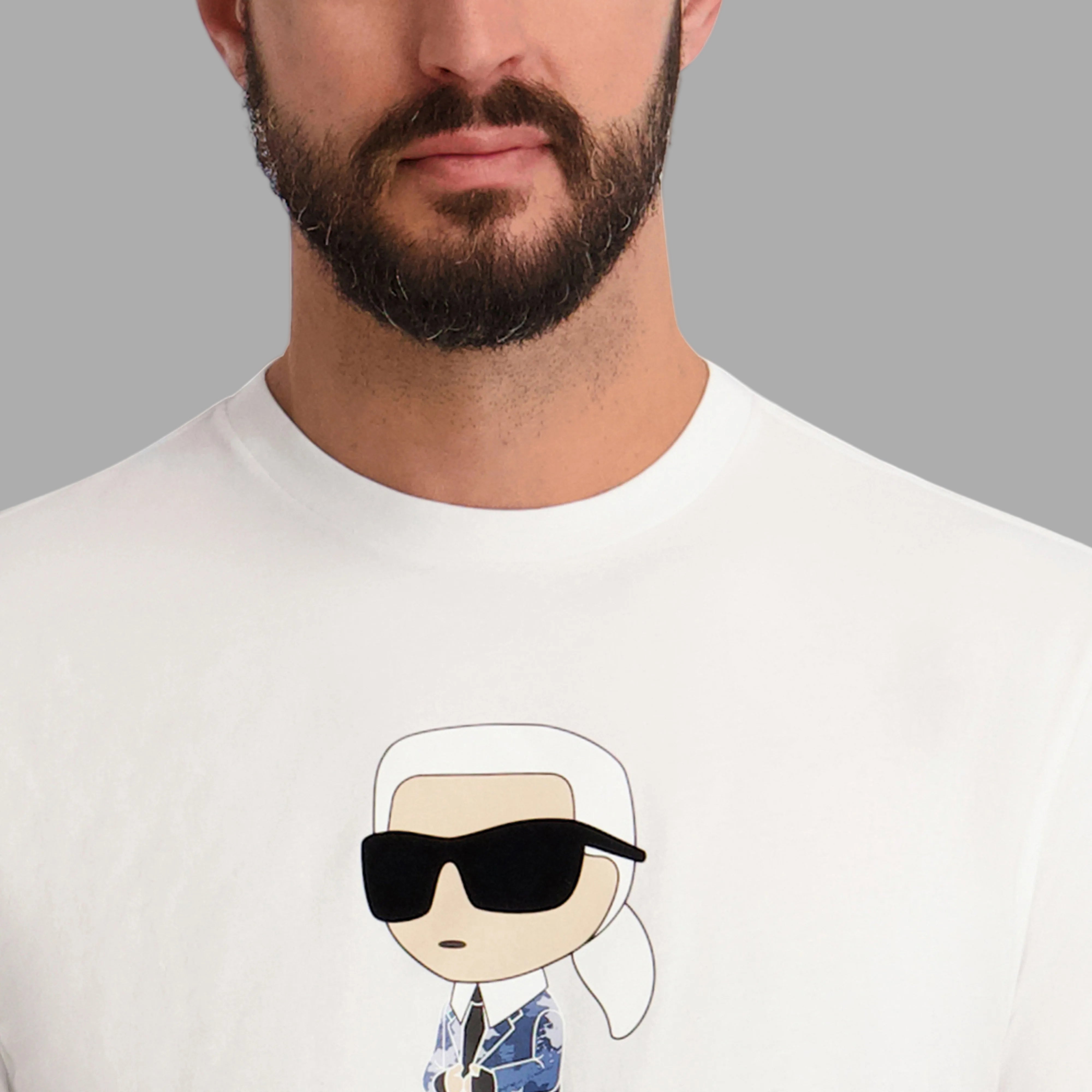 KARL WITH PIXELATED SUIT TEE VIEW 5 | Men's Clothing
