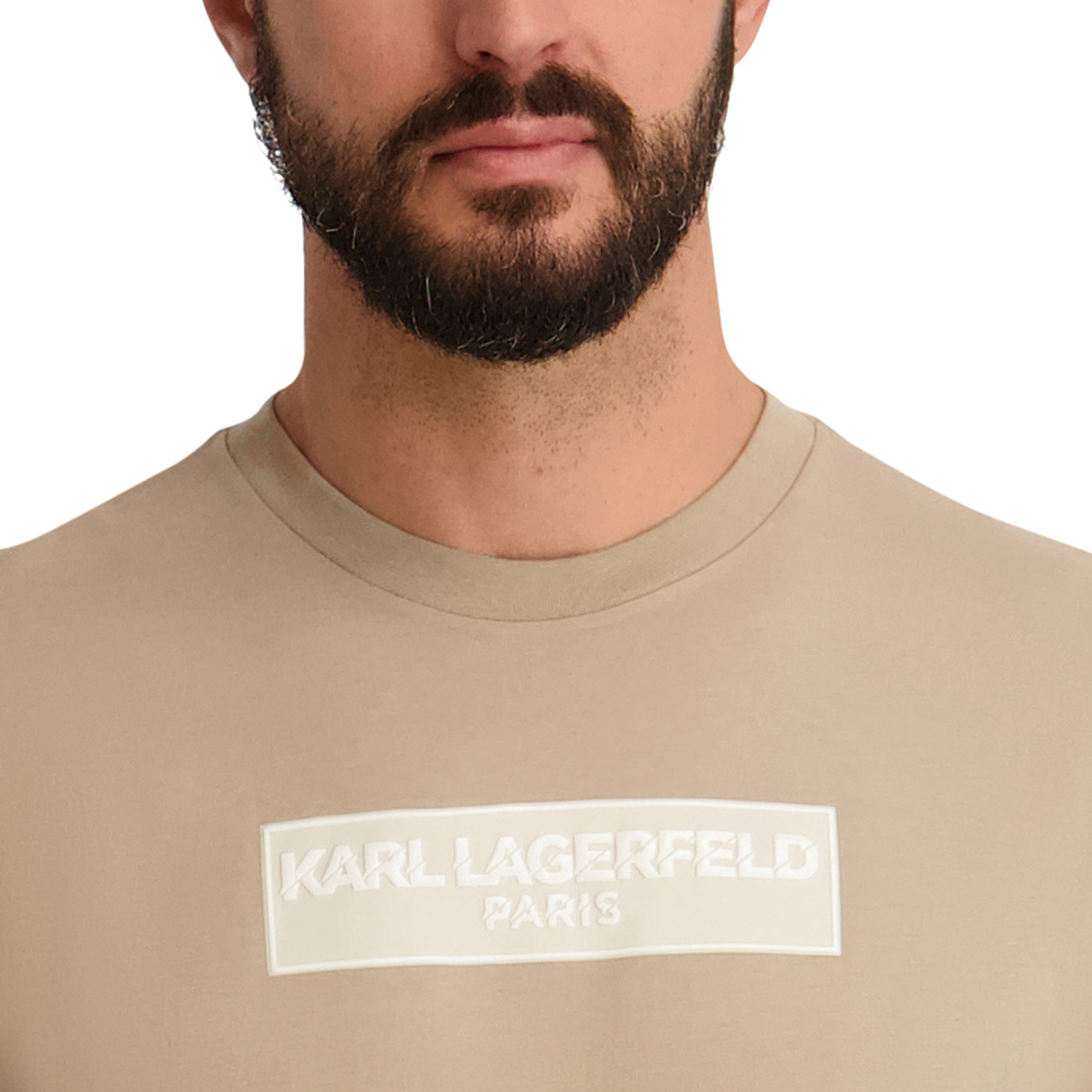 RUBBERIZED TEXTURED KARL LAGERFELD TEE VIEW 5 | Men's Clothing