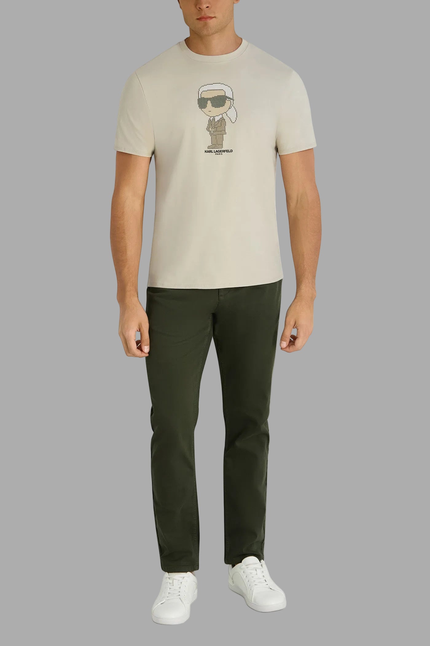 PIXELATED KARL T SHIRT VIEW 4 | Men's Clothing