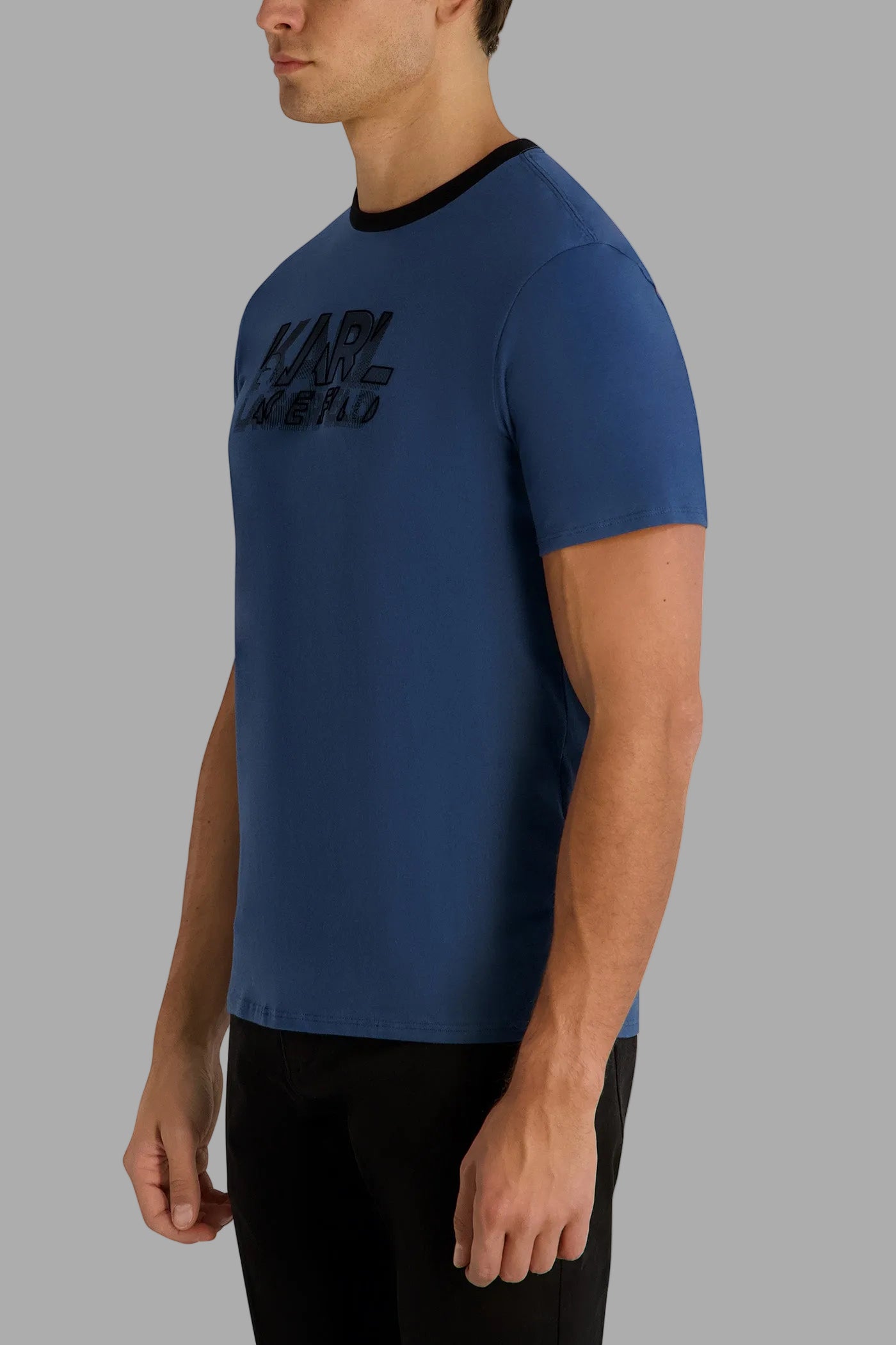 RAISED THUMB PRINT KARL TEE VIEW 3 | Men's Clothing