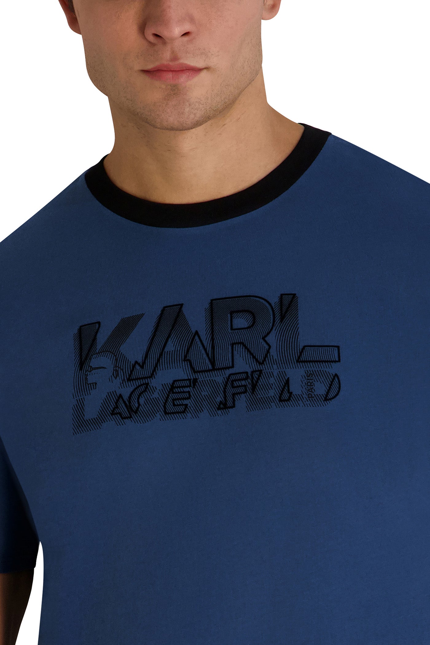RAISED THUMB PRINT KARL TEE VIEW 5 | Men's Clothing