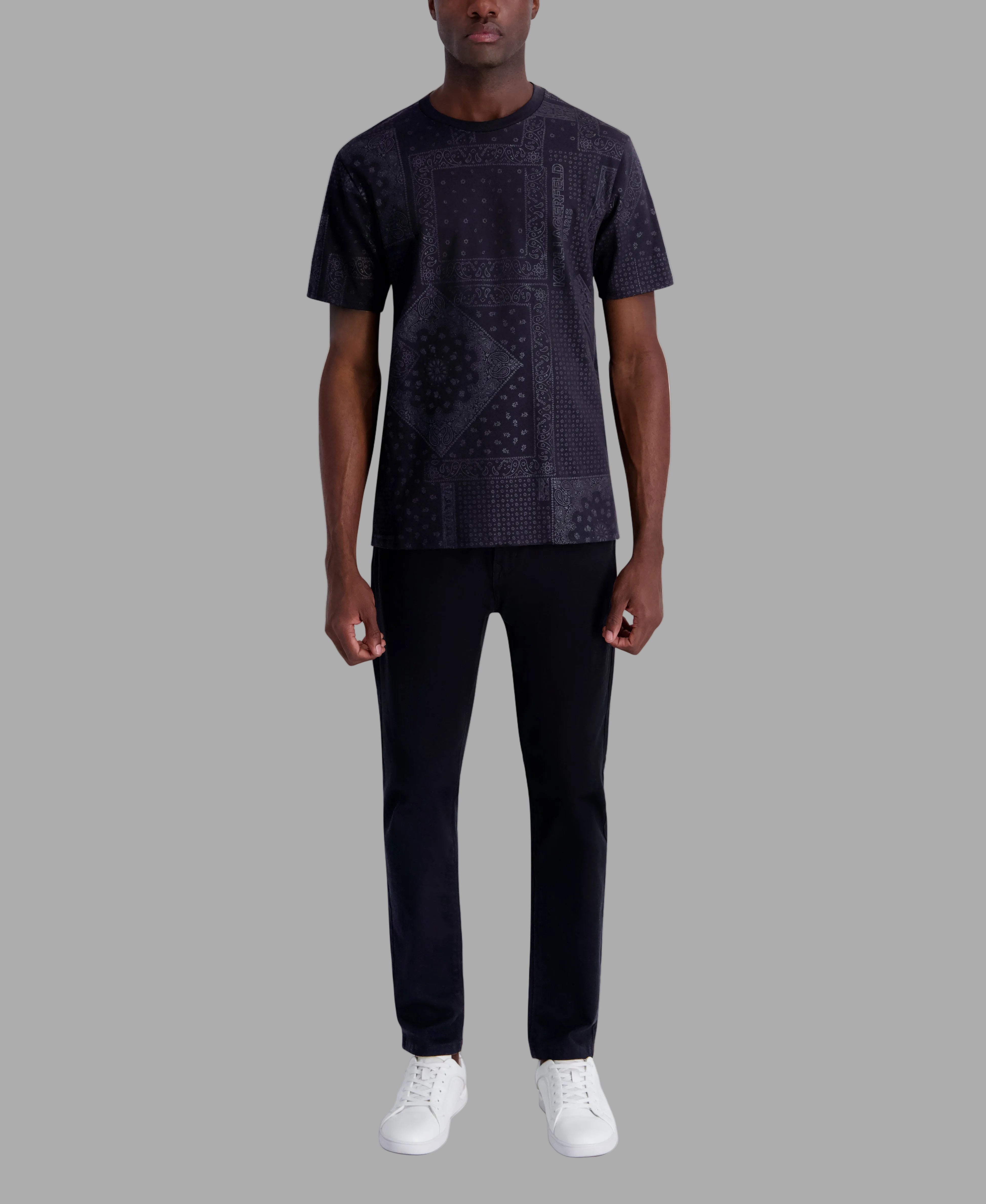 BANDANA PRINT TEE VIEW 4 | Men's Clothing