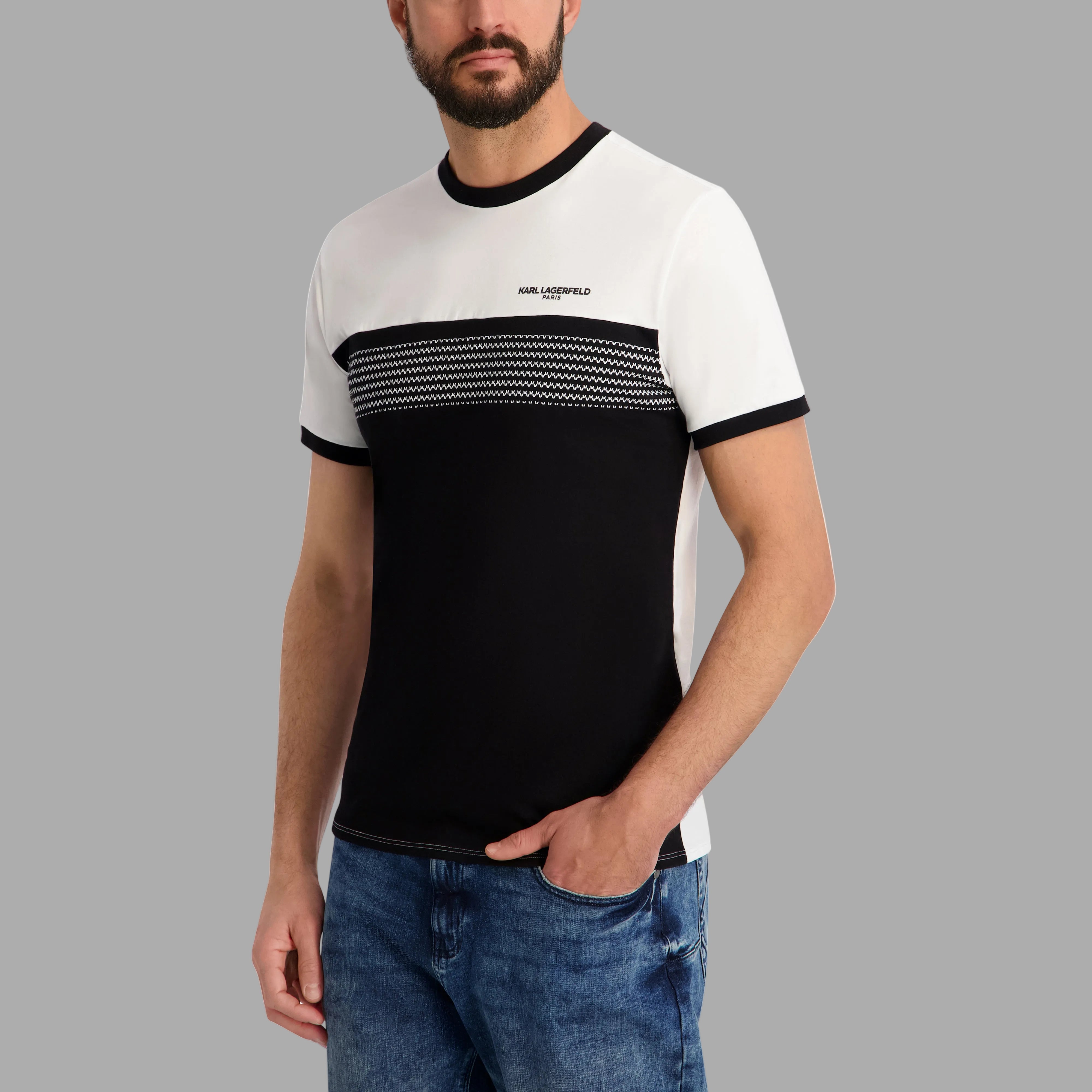 COLORBLOCK LOGO TEE VIEW 3 | Men's Clothing