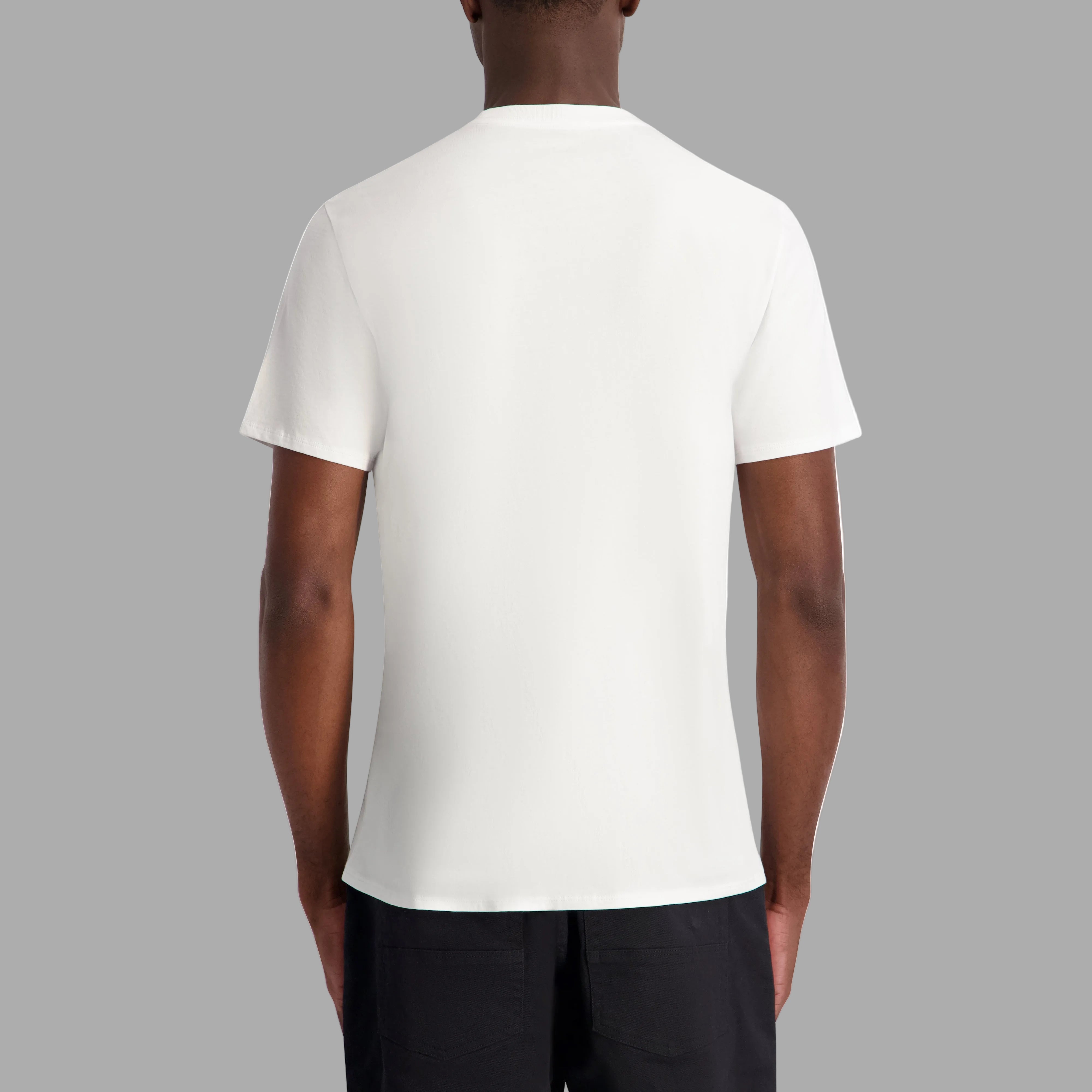 KARL LAGERFELD FAUX EMBROIDERED SIGNATURE TEE View 2 | Men's Clothing