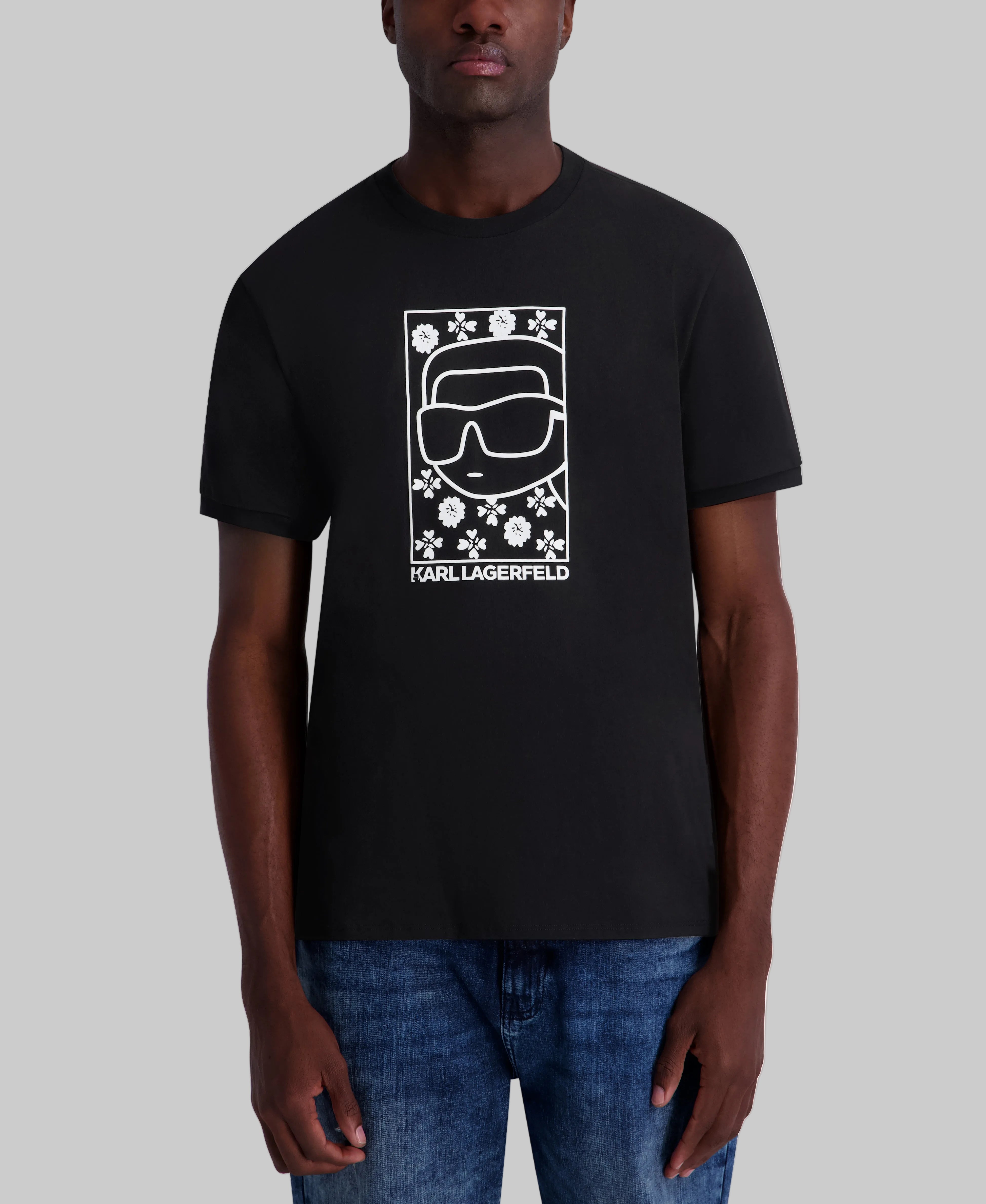 KARL FLOWER TEE VIEW 1