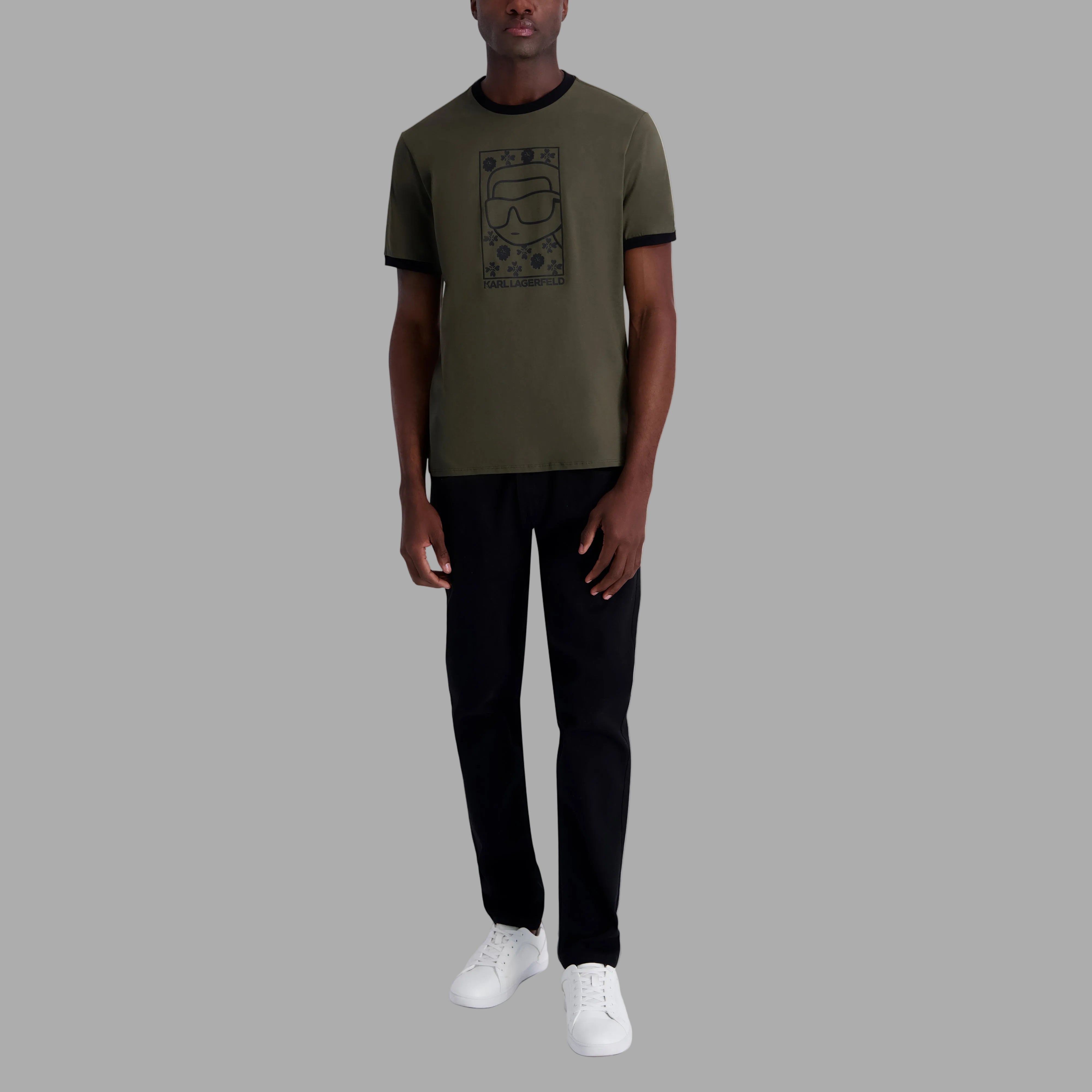 KARL FLOWER TEE VIEW 4 | Men's Clothing