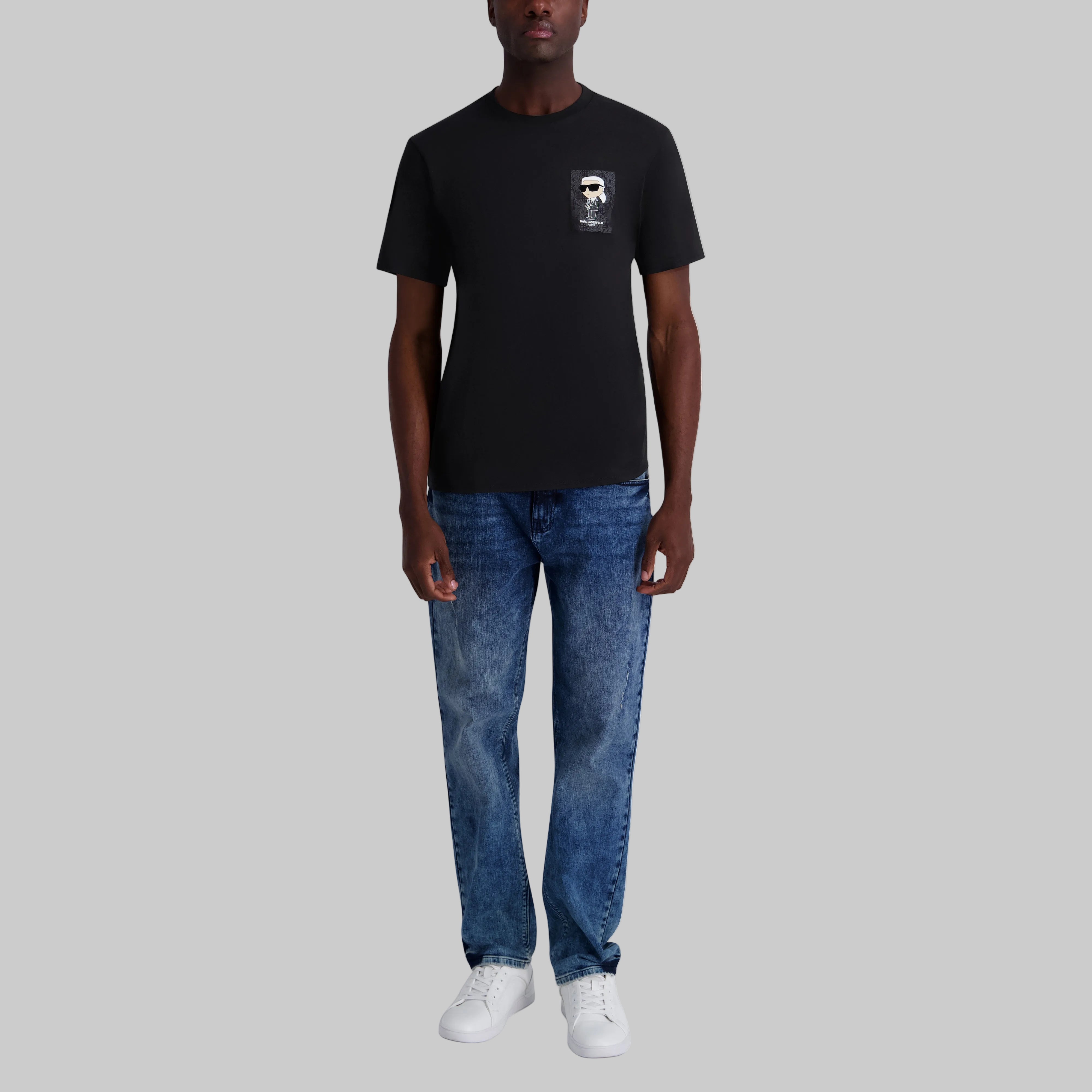SMALL KARL PRINTED TILE TEE VIEW 4 | Men's Clothing