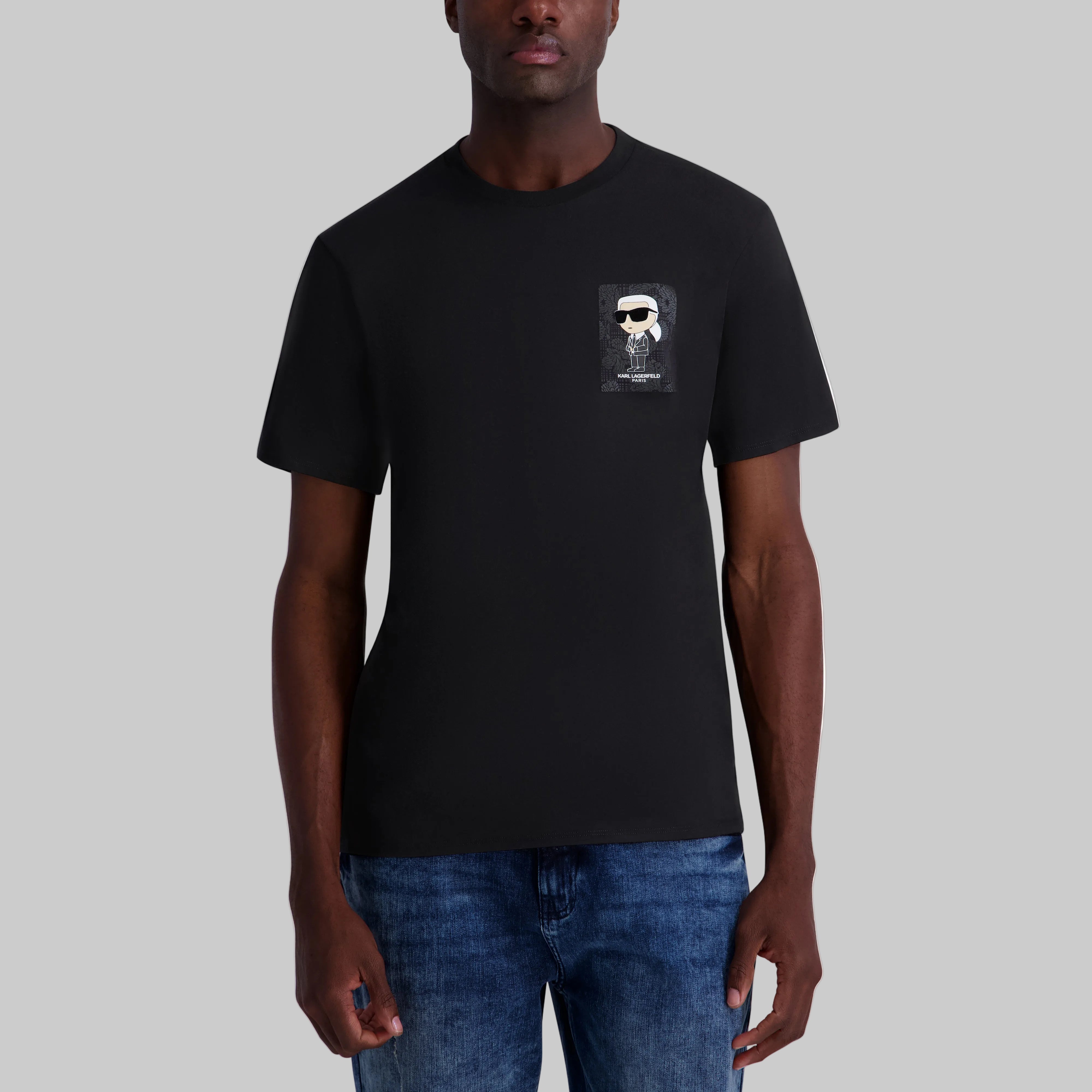SMALL KARL PRINTED TILE TEE View 1 | Men's Tees & Polos